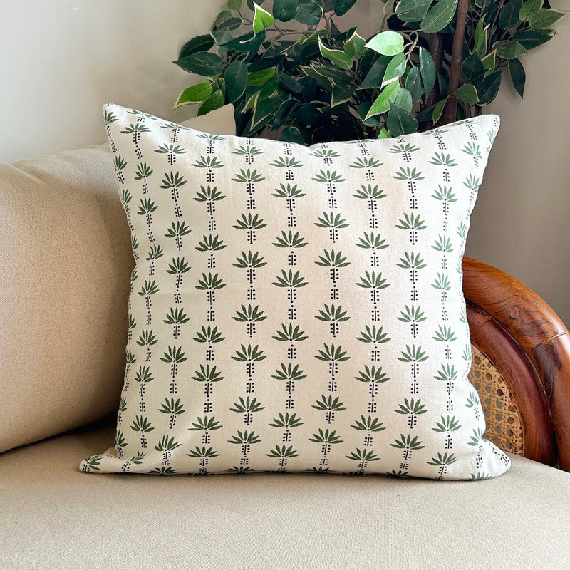 Cotton Cushion Cover | Floral Print | Multicolour | 40 x 40 cm | Set of 2、mySite、camillekostekn