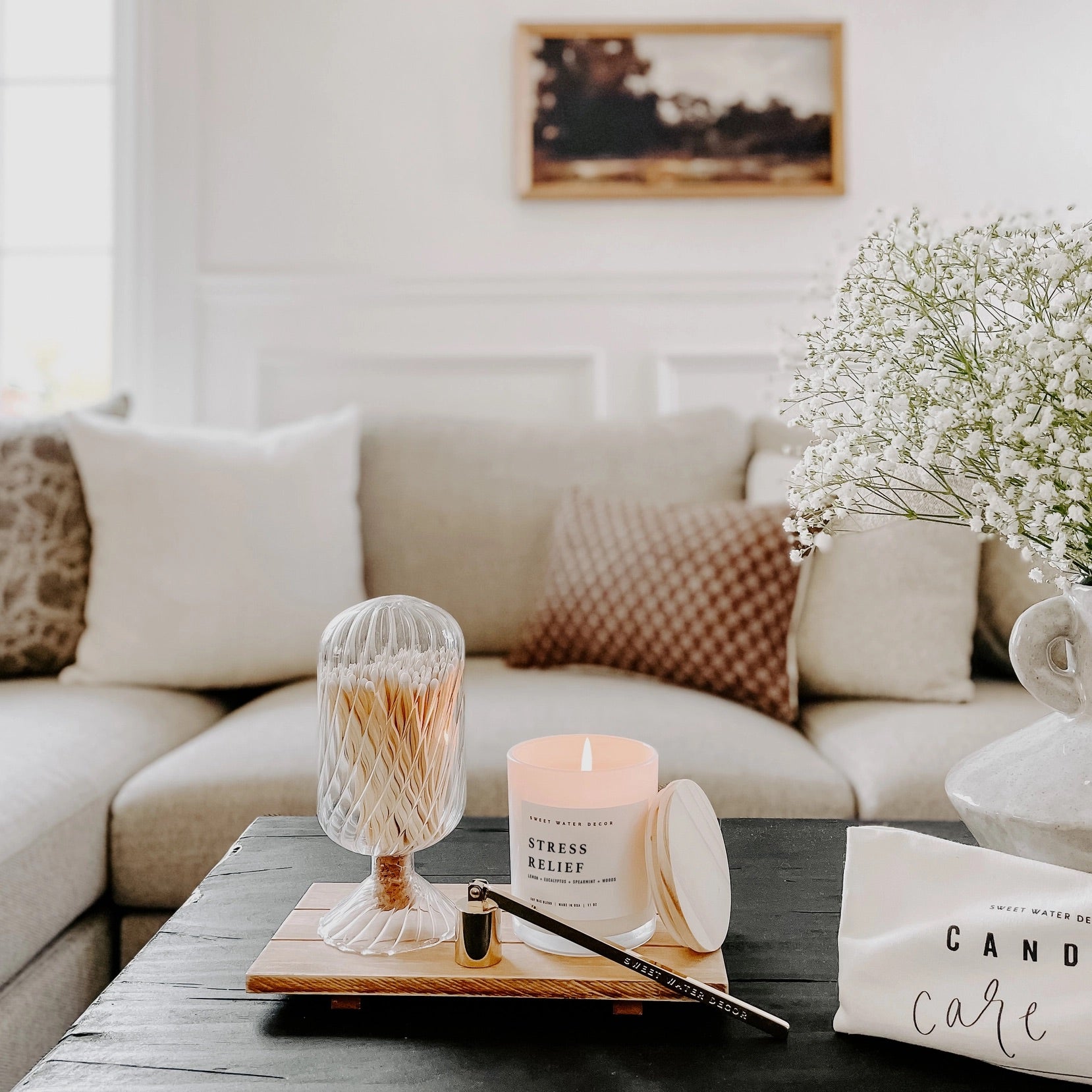 Stress Relief 11 oz Soy Candle、mySite、g9winljtr