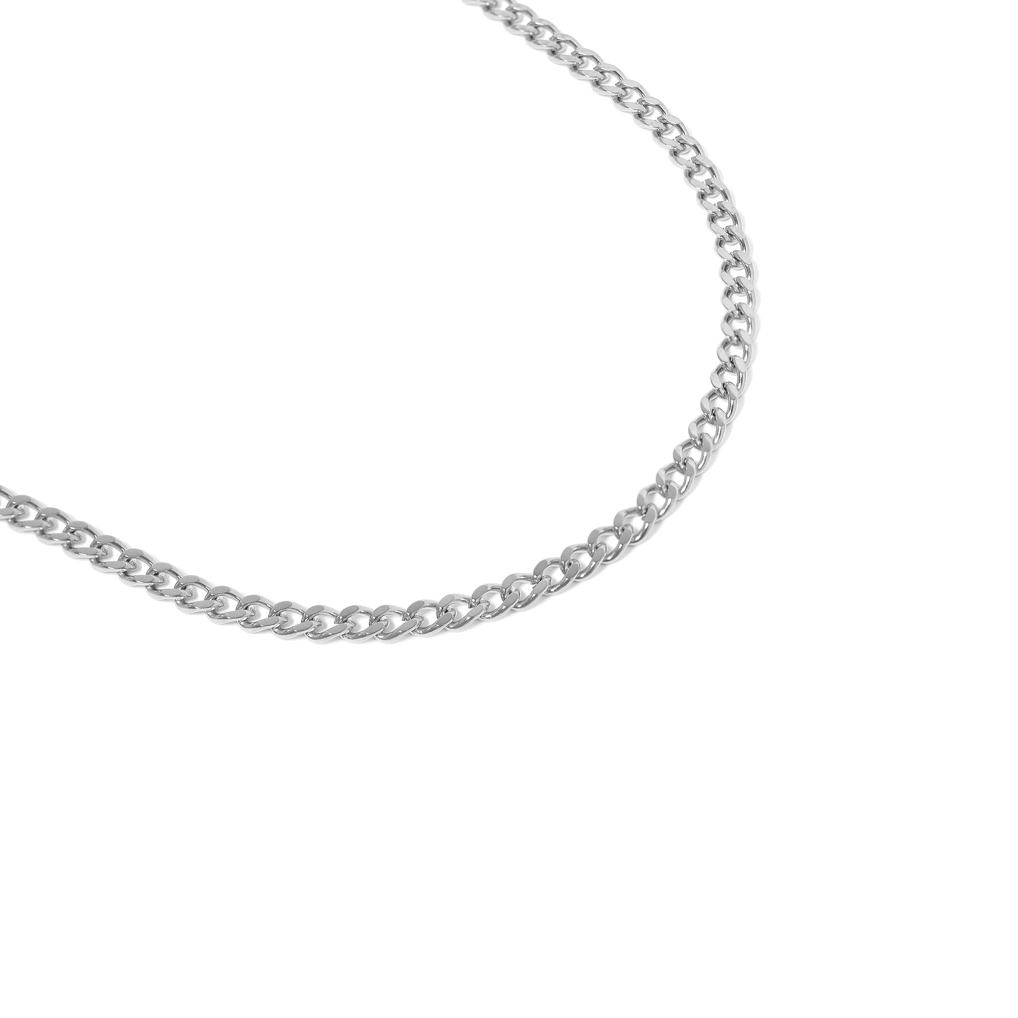 10 Pack - 4mm 24 Stainless Steel Diamond Cut Curb Chain Necklace / CHN7500、mySite、dreamappss