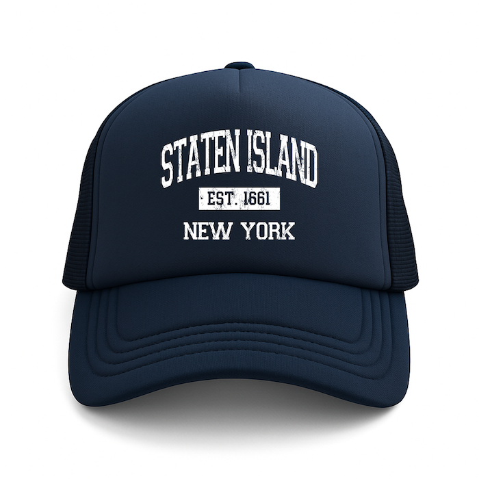STATEN ISLAND EST. 1661 Foam Trucker Hat (4 Colorways)、mySite、vikingsvslions