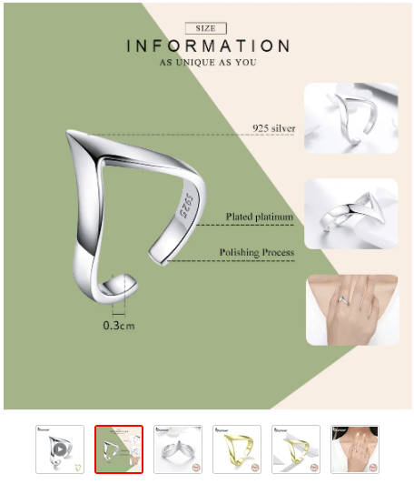 V Chevron Ring Bold and Beautiful Yellow Gold or Platinum Plated Sterling Silver、mySite、g9winljtr