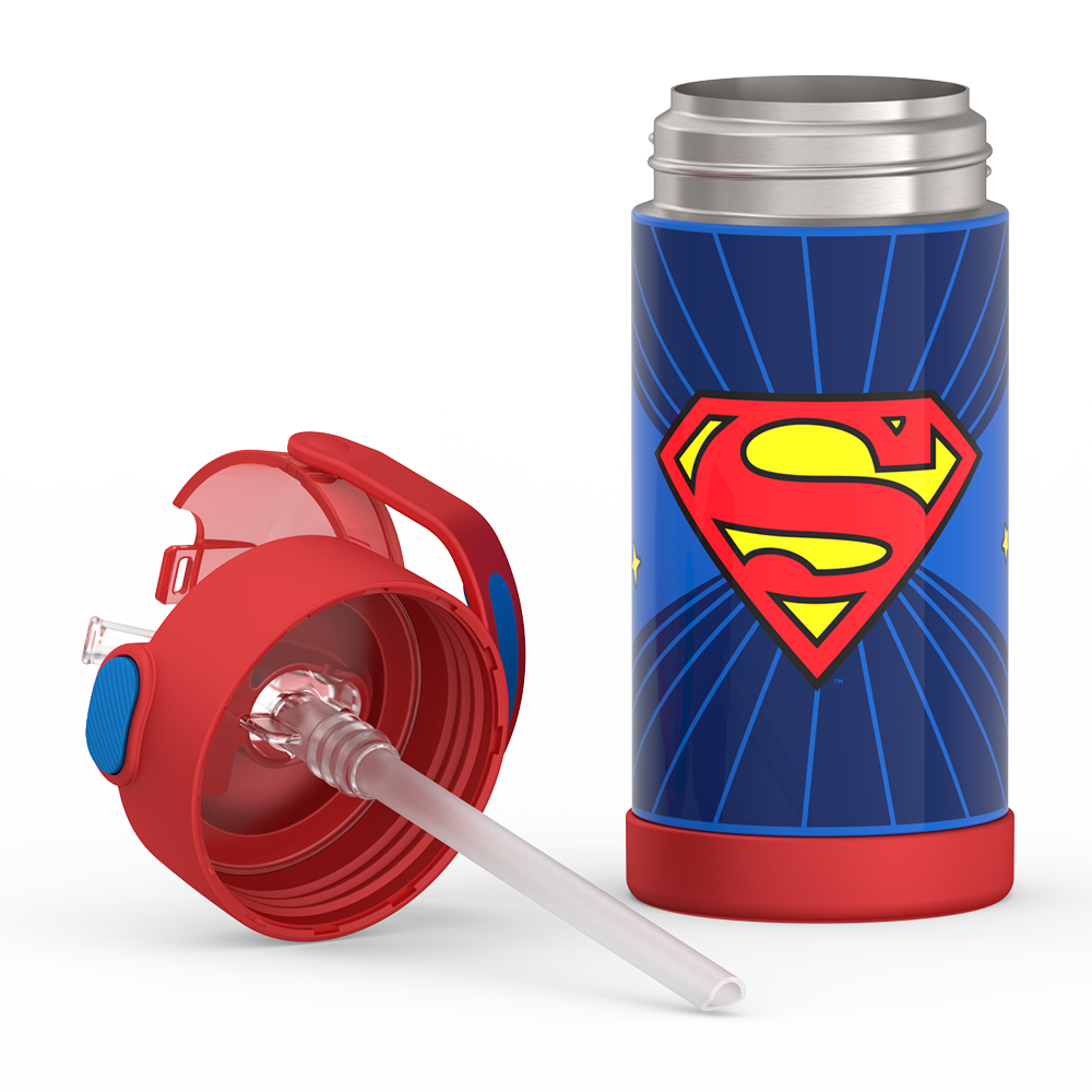 12oz FUNTAINER® WATER BOTTLE SUPERMAN、mySite、noshort