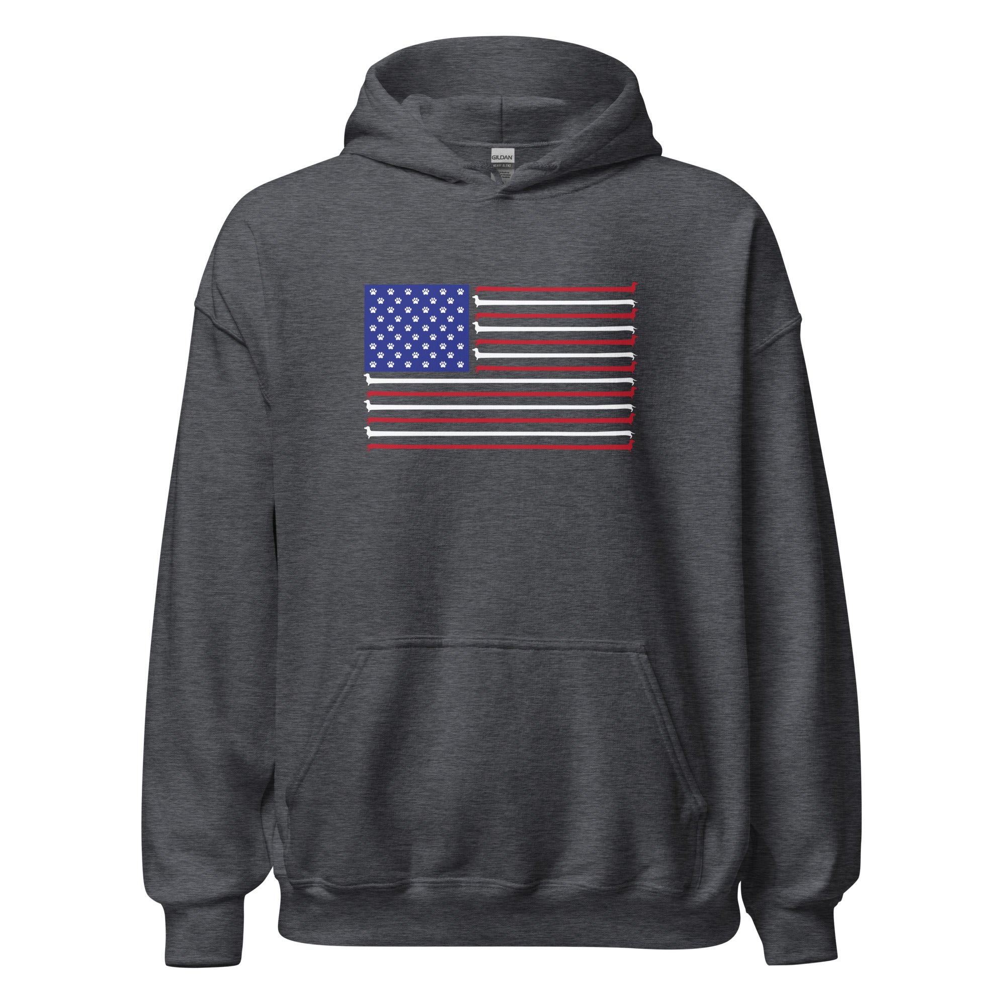Dachshund Stars and Stripes Hoodie、mySite、camillekostekn