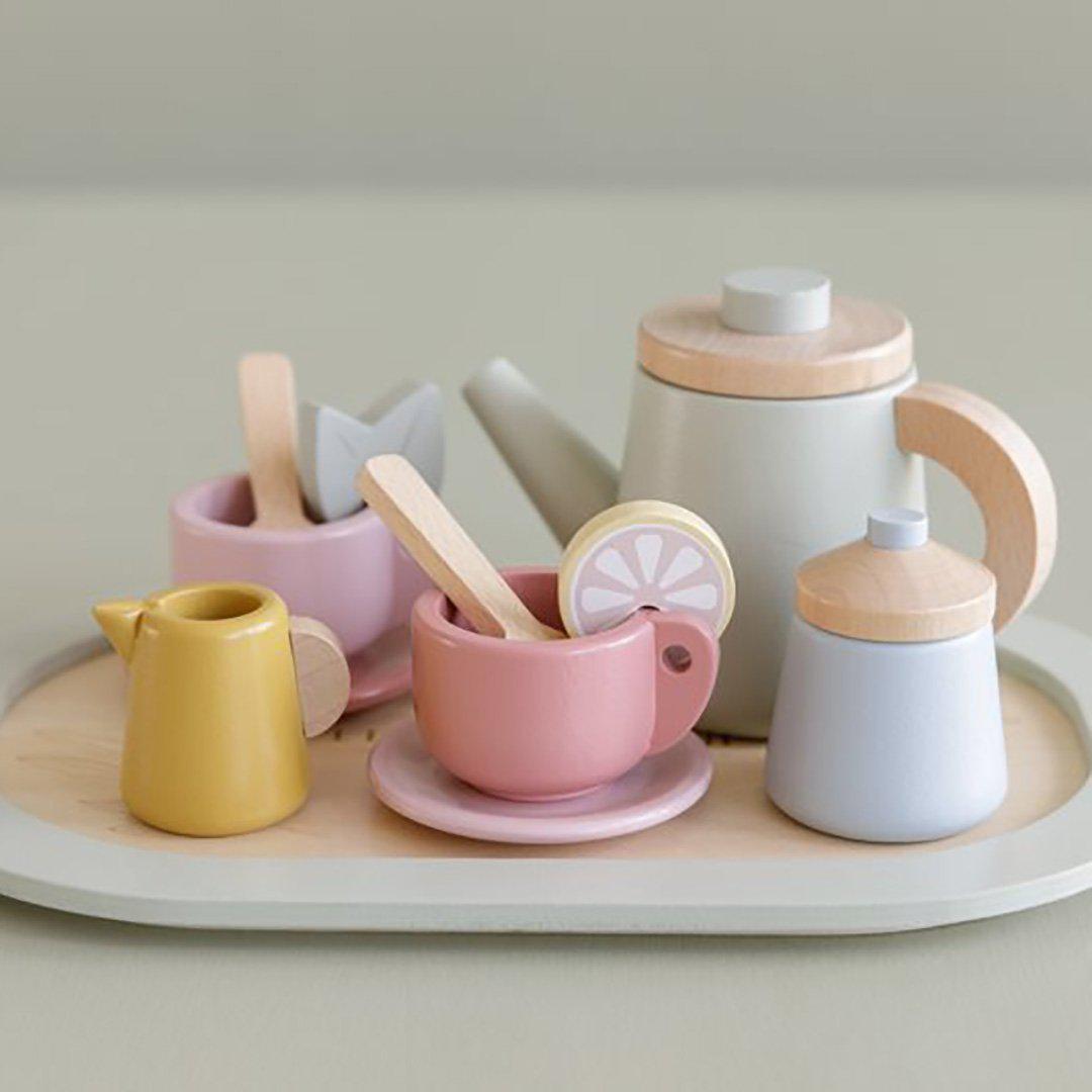 Little Dutch Wooden Tea Service Set - Multi、mySite、merchandisen
