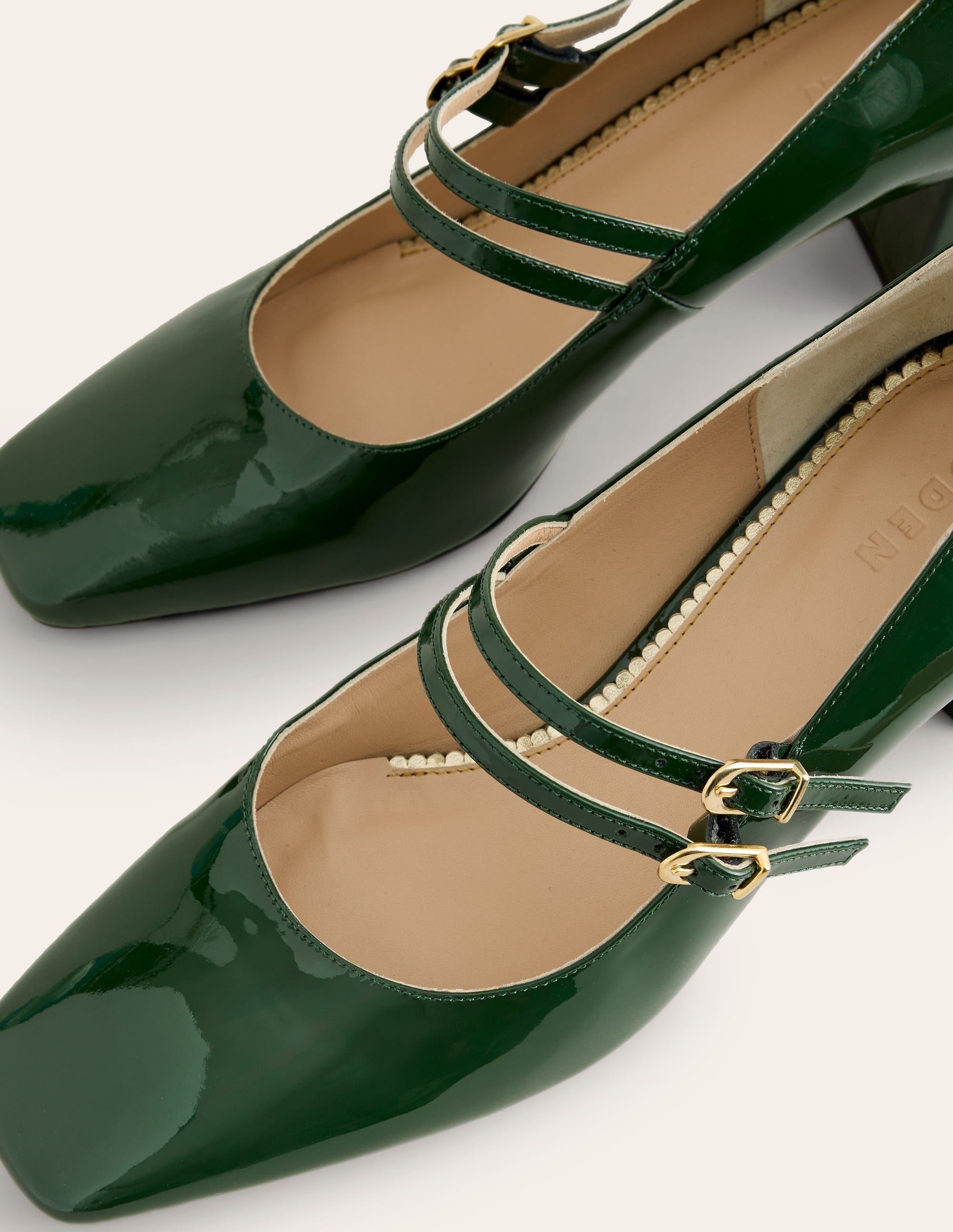  Block Heel Pump-Dark Green Patent、mySite、ashleygrahame