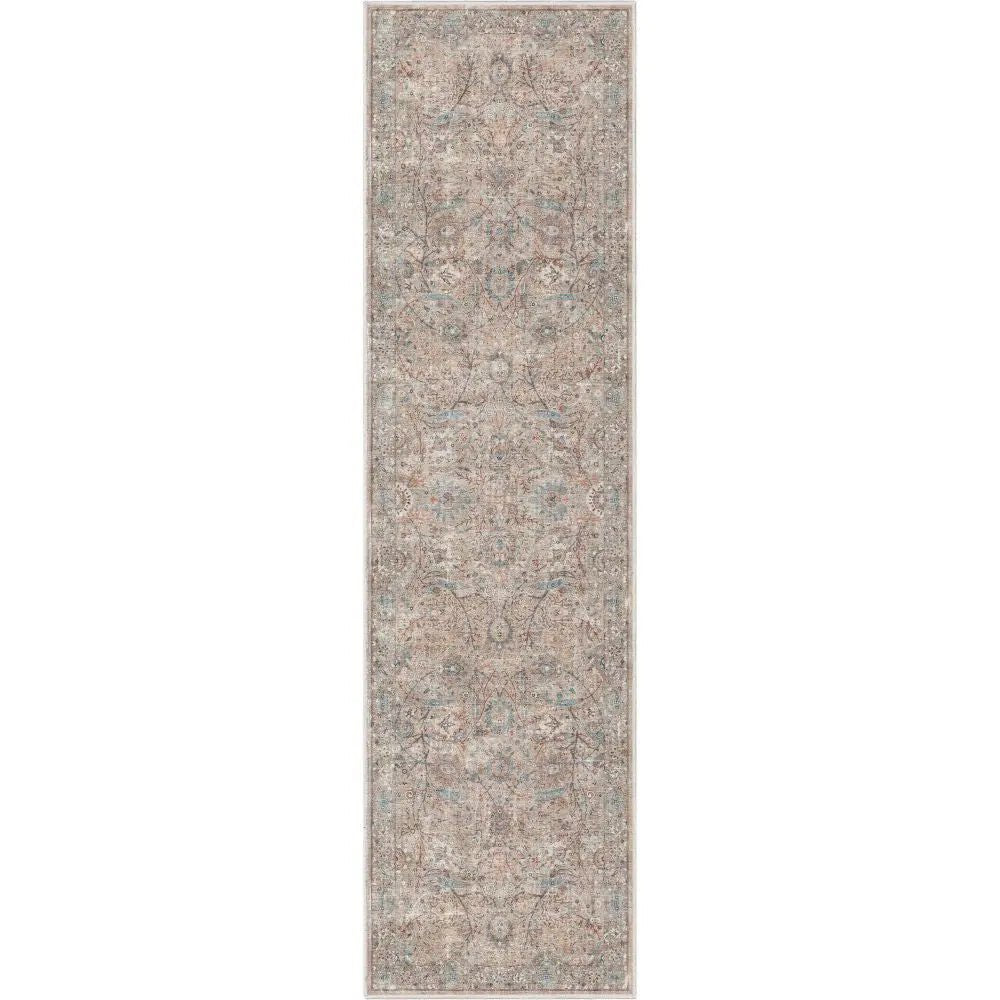 Emilia Vintage Persian Floral Ivory Flat-Weave Rug、mySite、gigharbornorthrealestate