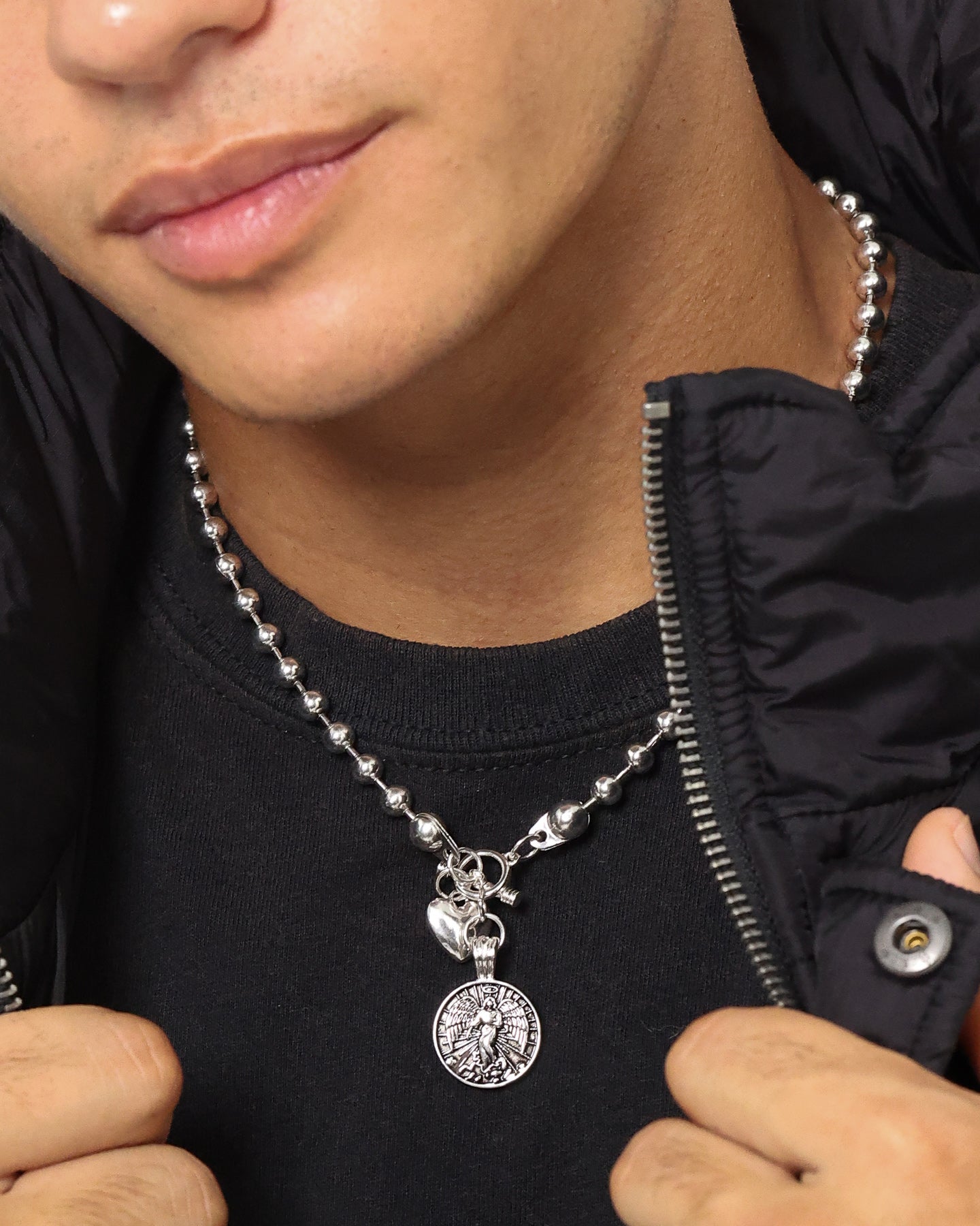 Wild For The Weekend Arkangel T-Bar Necklace Silver、mySite、zt4zffjzw