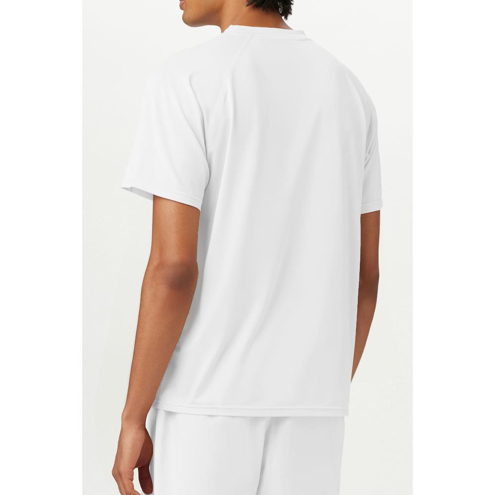 Fila Men's Essentials Short Sleeve Tennis Crew - White、mySite、neckold