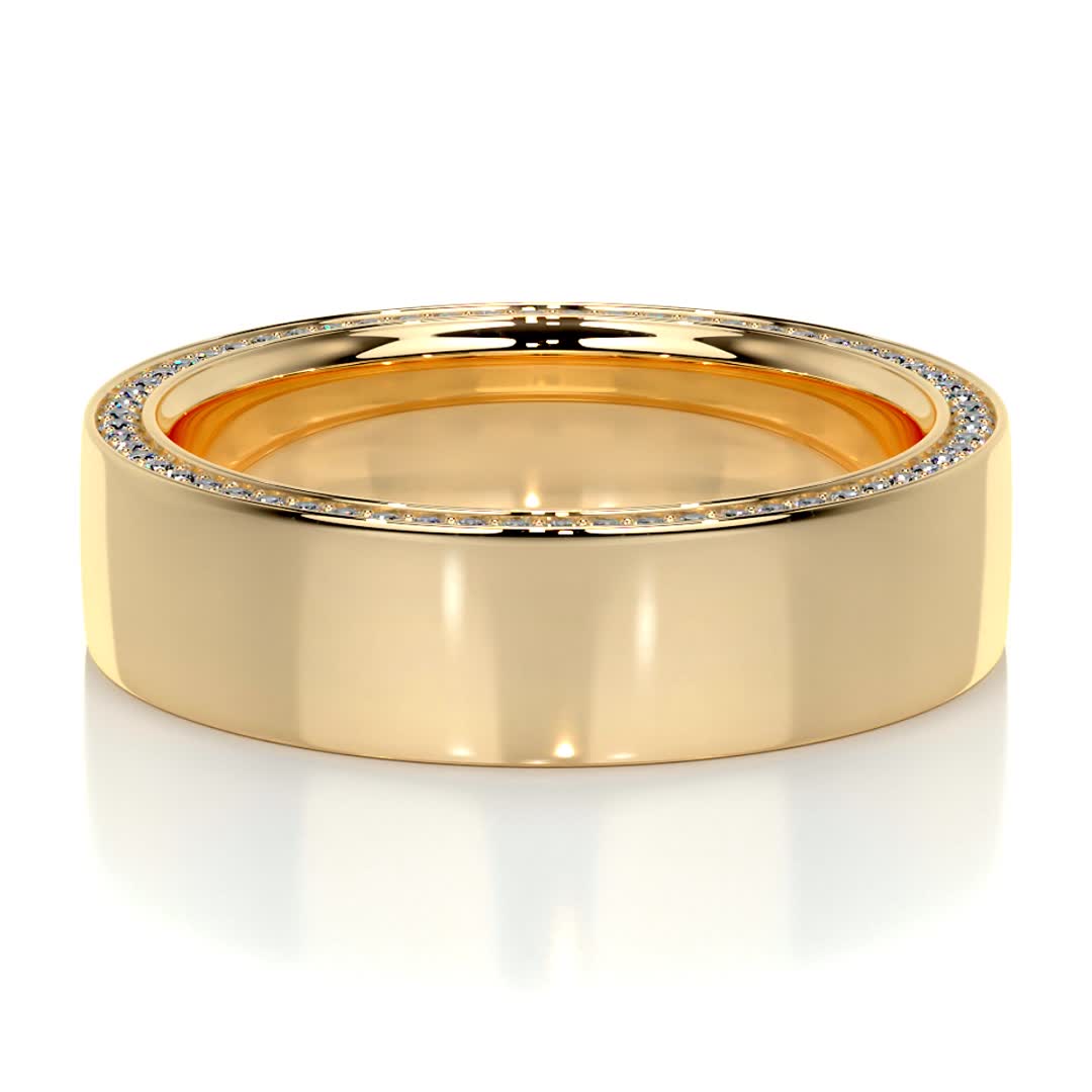 Greg Men's Diamond Wedding Band (0.50 Carat) -18K Yellow Gold、mySite、hinf8tx79
