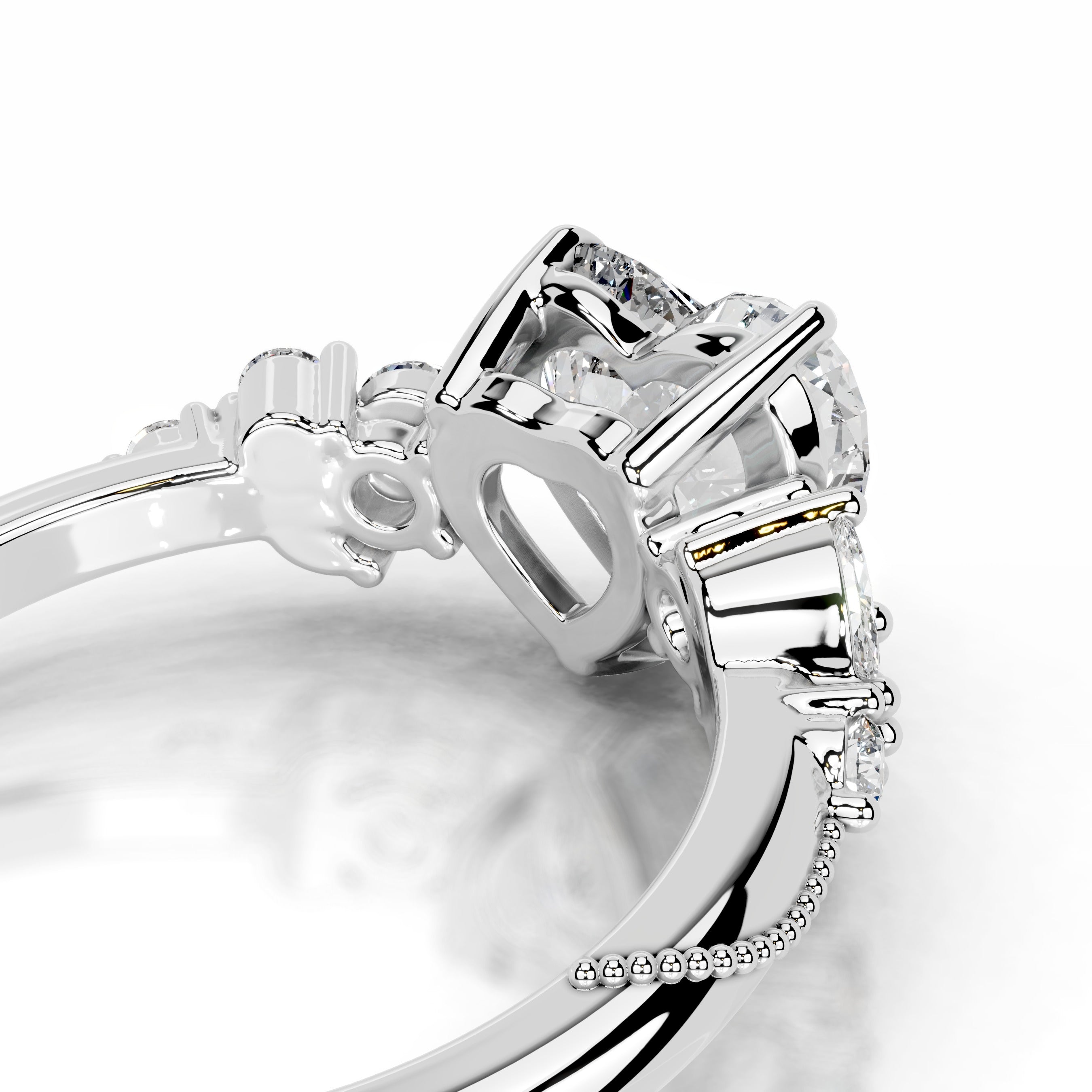 Belita Lab Grown Diamond Ring - 14K White Gold、mySite、hinf8tx79