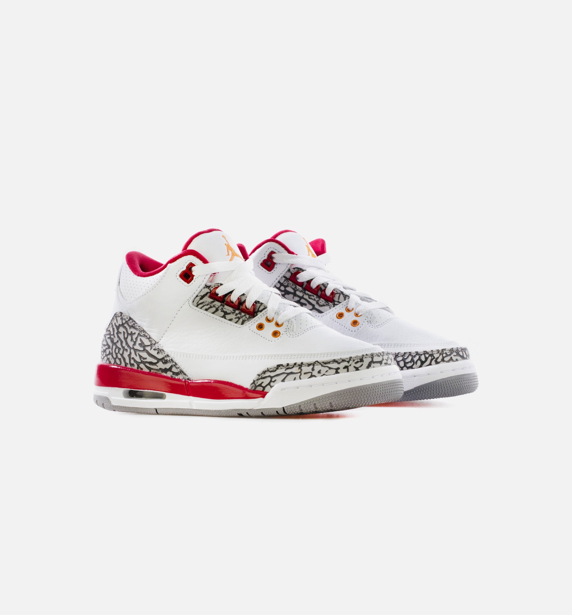 Air Jordan 3 Retro Cardinal Red Grade School Lifestyle Shoe - White/Light Curry/Cardinal Red Limit One Per Customer、mySite、dreamappss