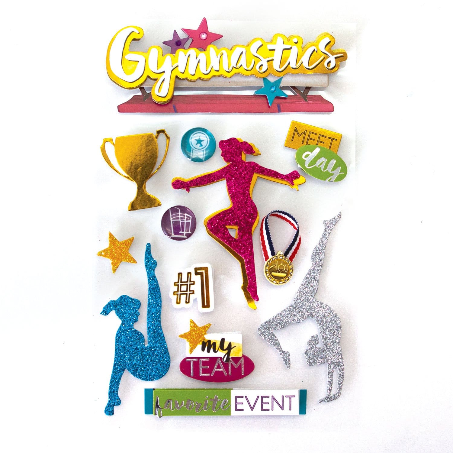  Scrapbook Stickers - 3D Gymnastics II、mySite、ghnorth