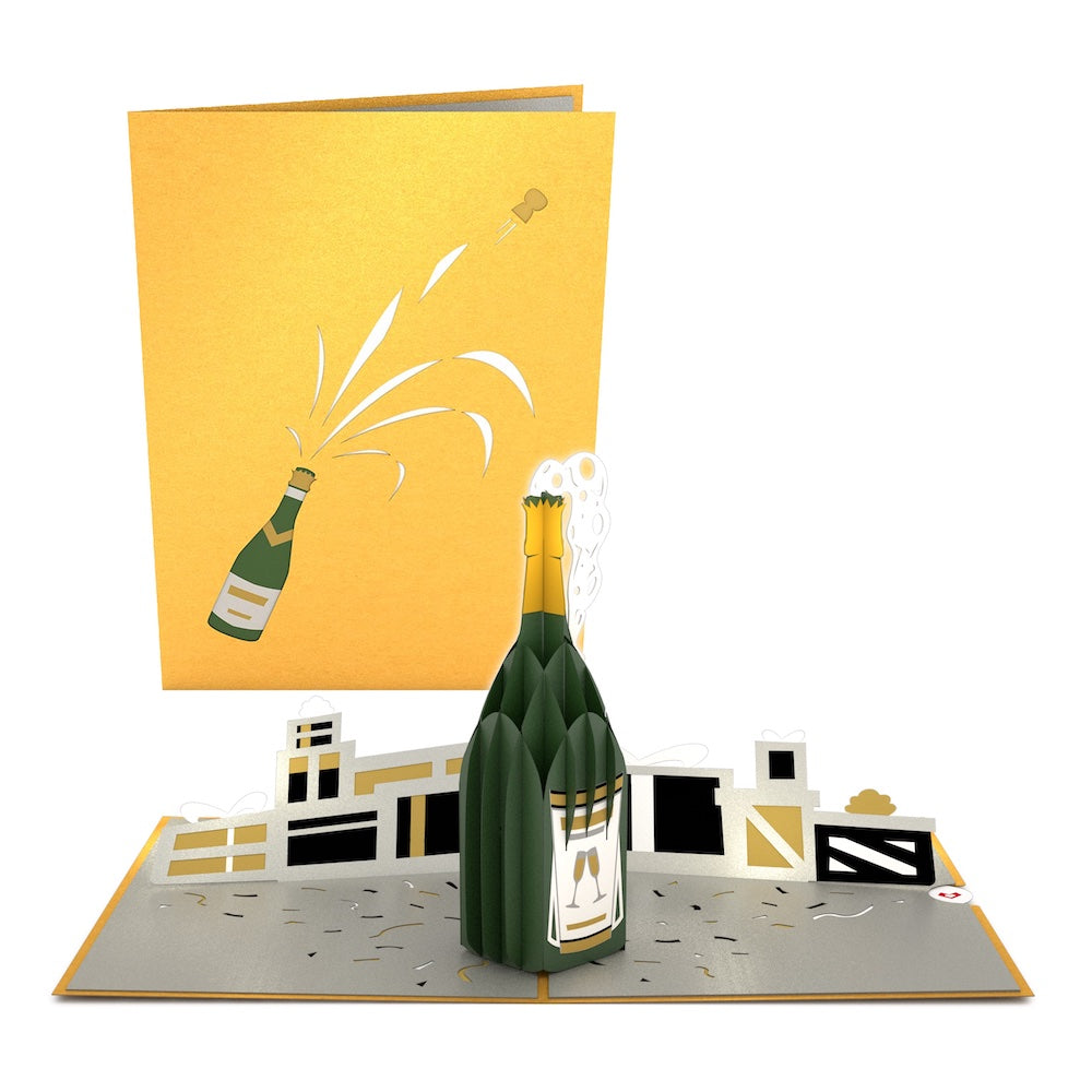 Champagne Celebration Pop-Up Card、mySite、solidvoid