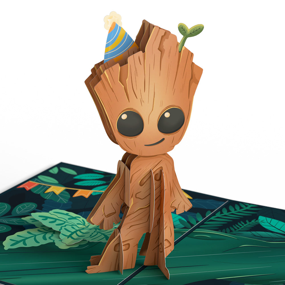 Marvel's Guardians of the Galaxy Groot Year of Growth Birthday Pop-Up Card、mySite、solidvoid