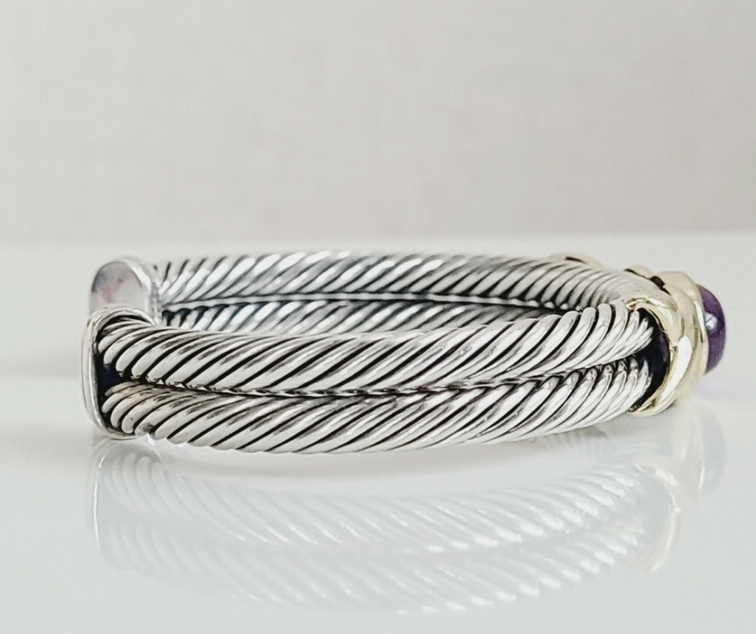David Yurman Renaissance Bracelet 鈥?10mm Gold & Amethyst、mySite、hinf8tx79