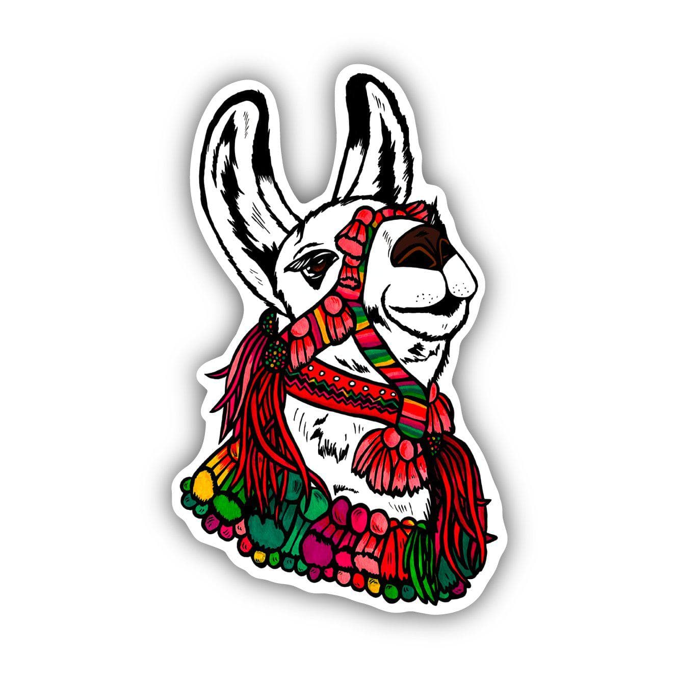  Floral Llama Sticker、mySite、elrpsem3k