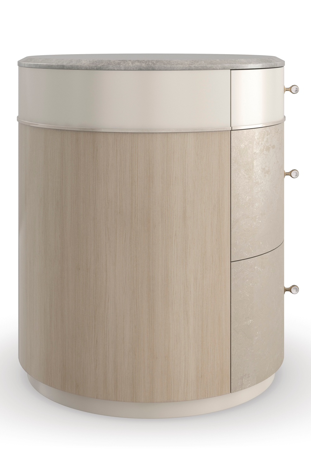 Curved Metallic Nightstand | Caracole Hang Around、mySite、neckold