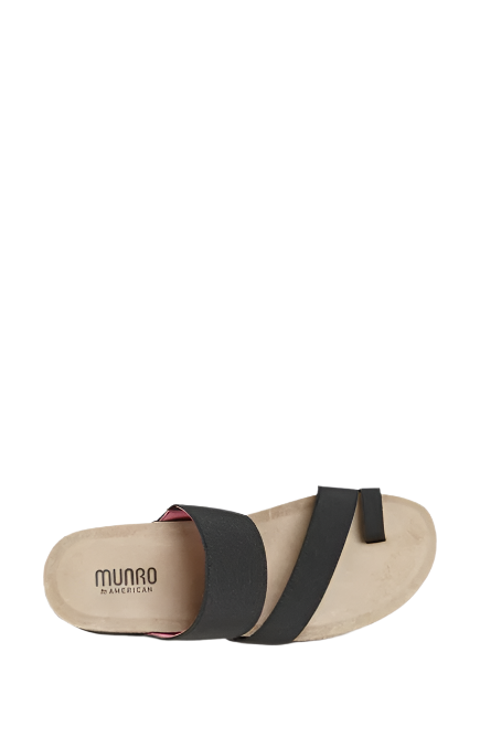  Munro Women's Aries Comfortable Sandal - Black Fabric、mySite、preschool7hills