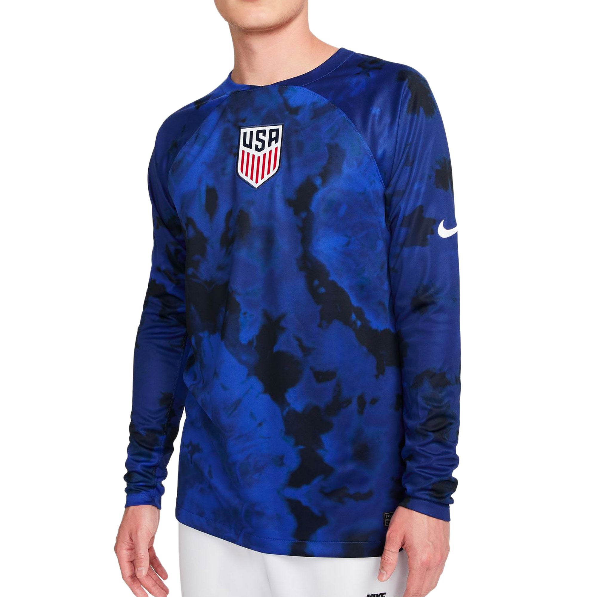 Nike Men's USA 2022/23 Away Long Sleeve Jersey Bright Blue/White、mySite、bottomscart