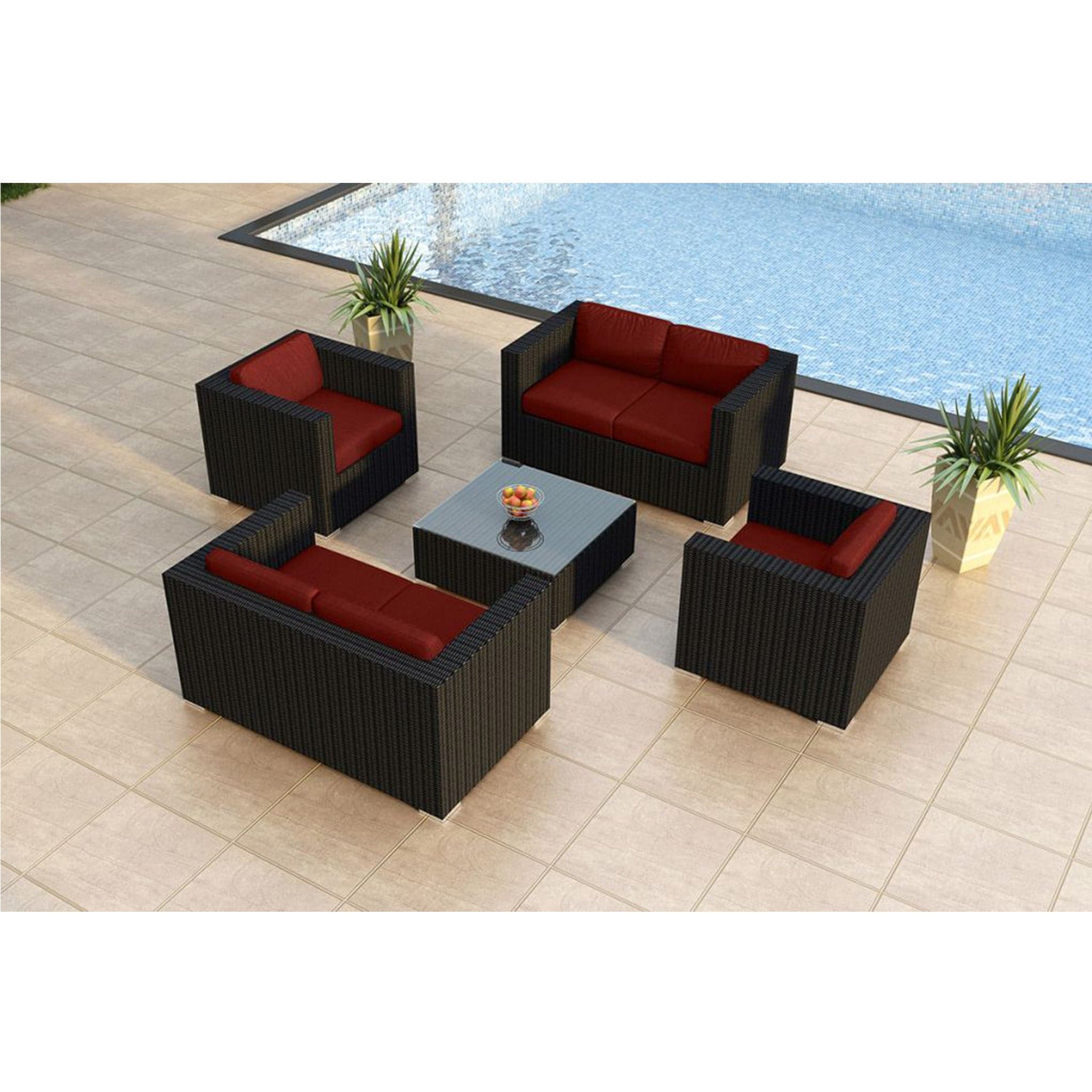 Urbana 5 Piece Double Loveseat Set、mySite、neckold