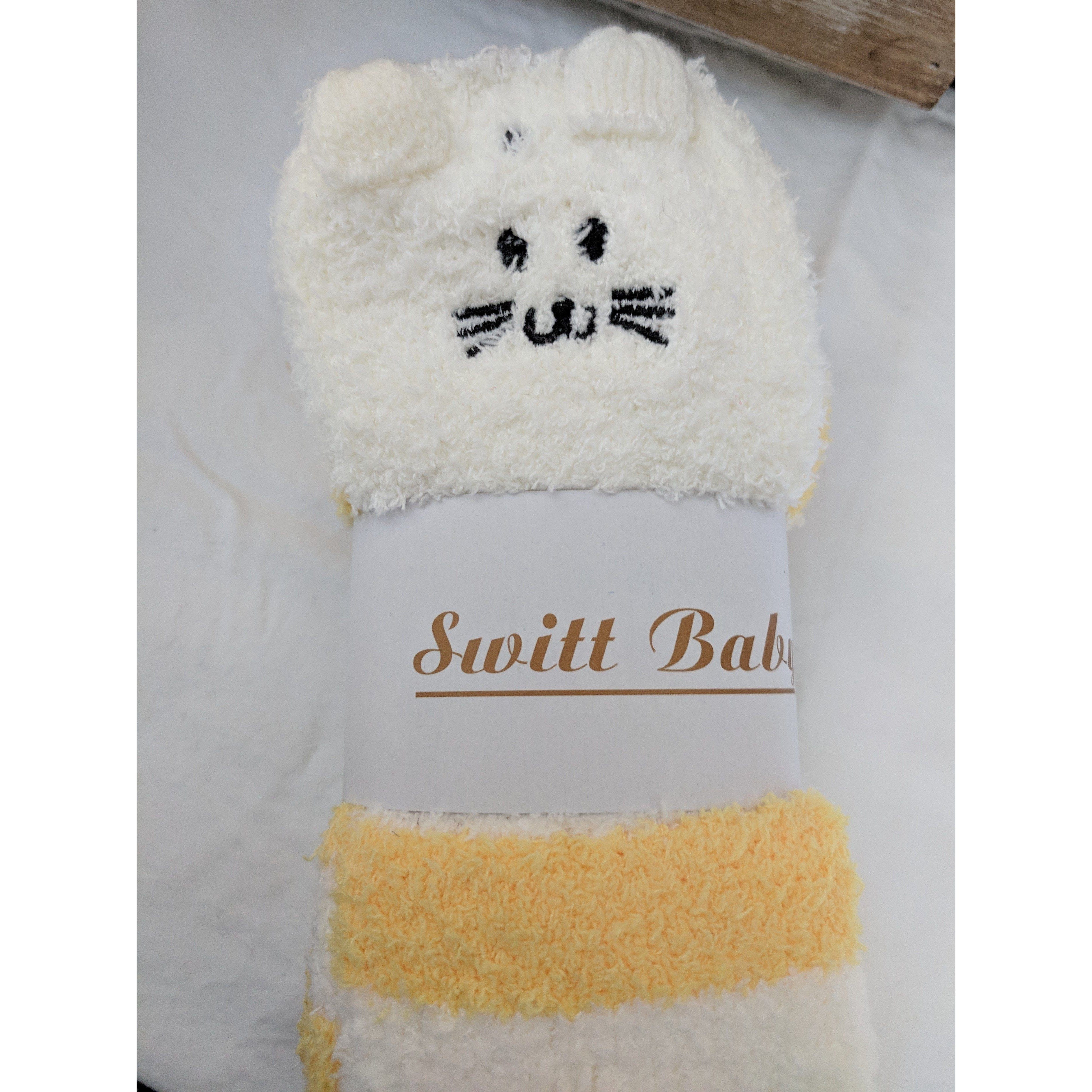 Thigh High Fuzzy Plush Socks, Leggings Adorable Animals to Keep Legs Warm! *、mySite、g9winljtr