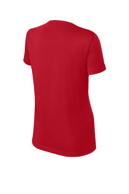 Sport-Tek Women's PosiCharge Competitor Tee - True Red、mySite、noshort