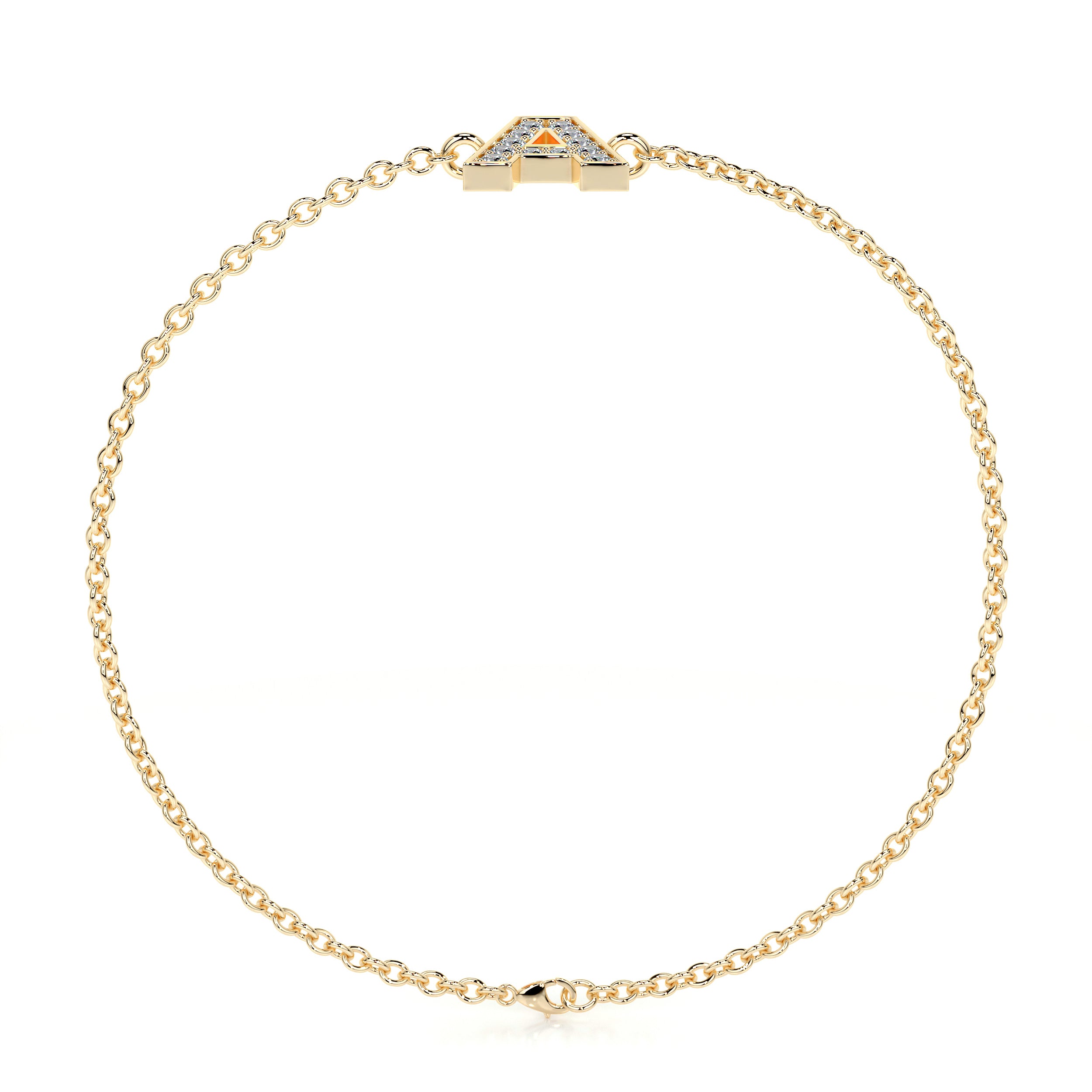 Bridget Letter Diamonds Bracelet (0.30 Carat) -18K Yellow Gold、mySite、hinf8tx79