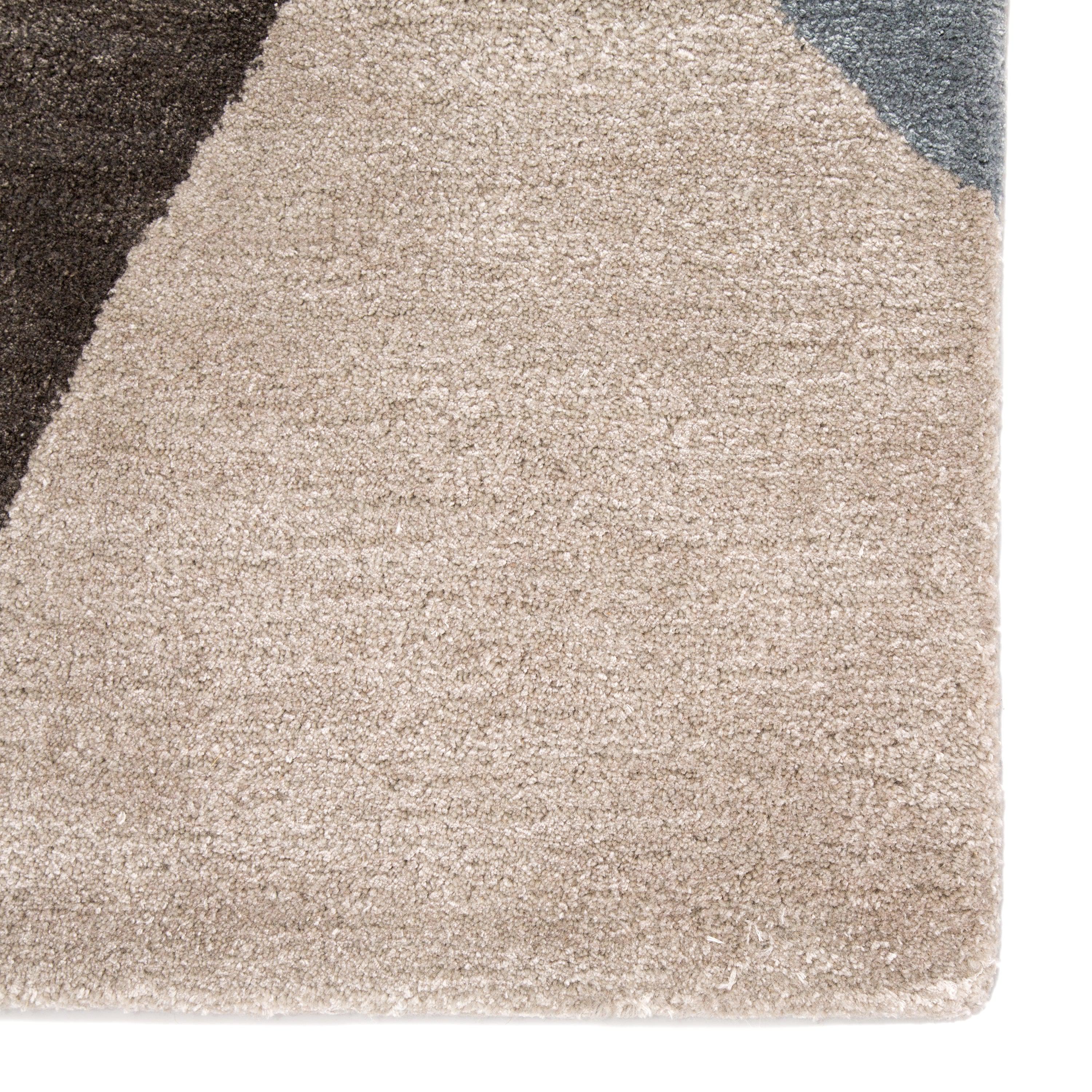 Scalene Handmade Geometric Gray Blue Area Rug、mySite、gigharbornorthrealestate