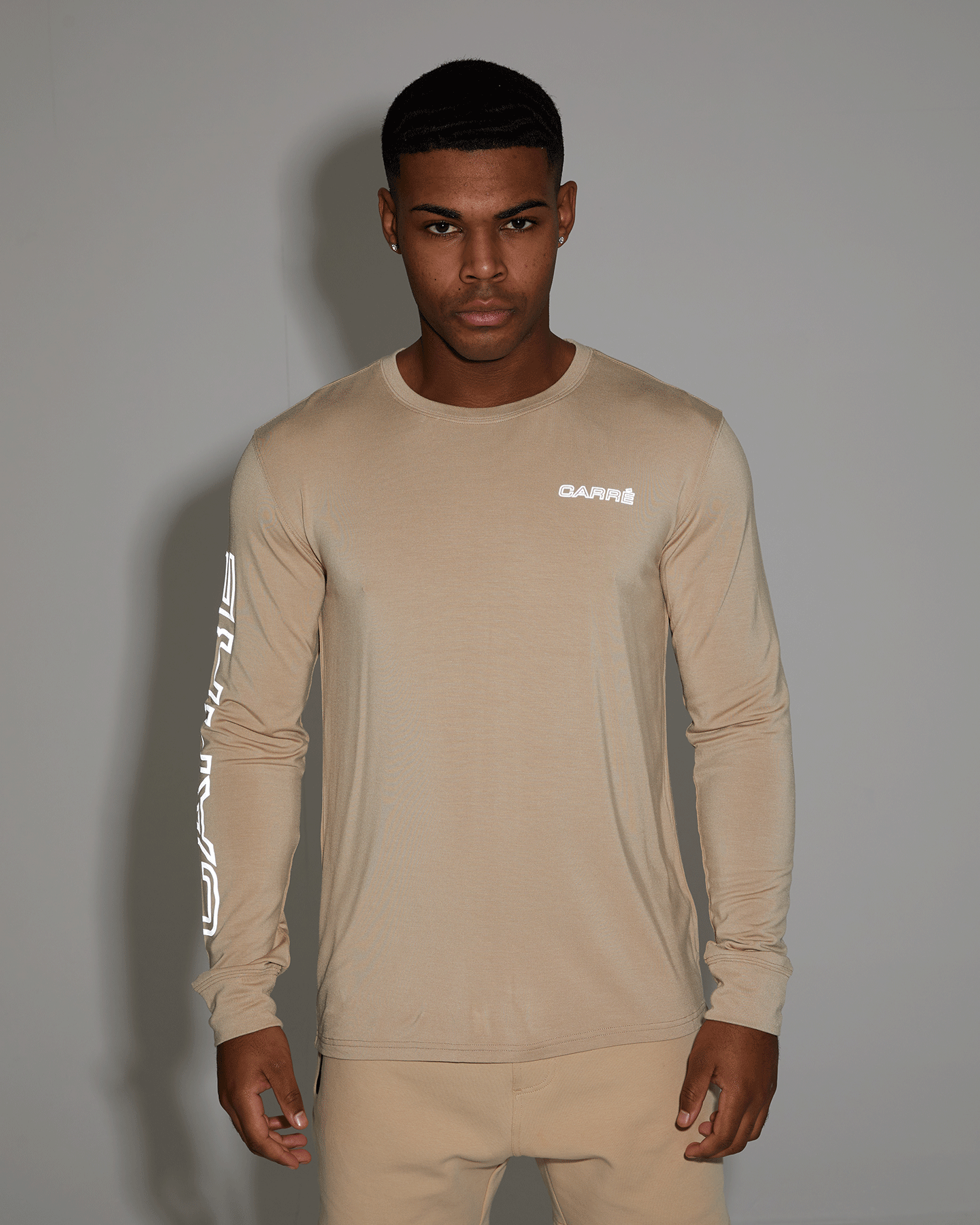 Carre Restart Training Apparel Long Sleeve T-Shirt Stone、mySite、zt4zffjzw