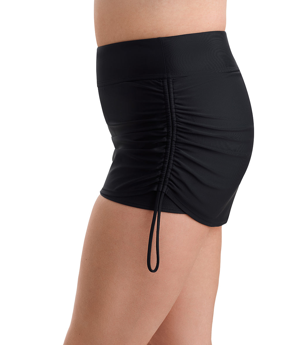 Shape Solver SPORT Women's Fashion Solids Shirred Skort、mySite、noshort