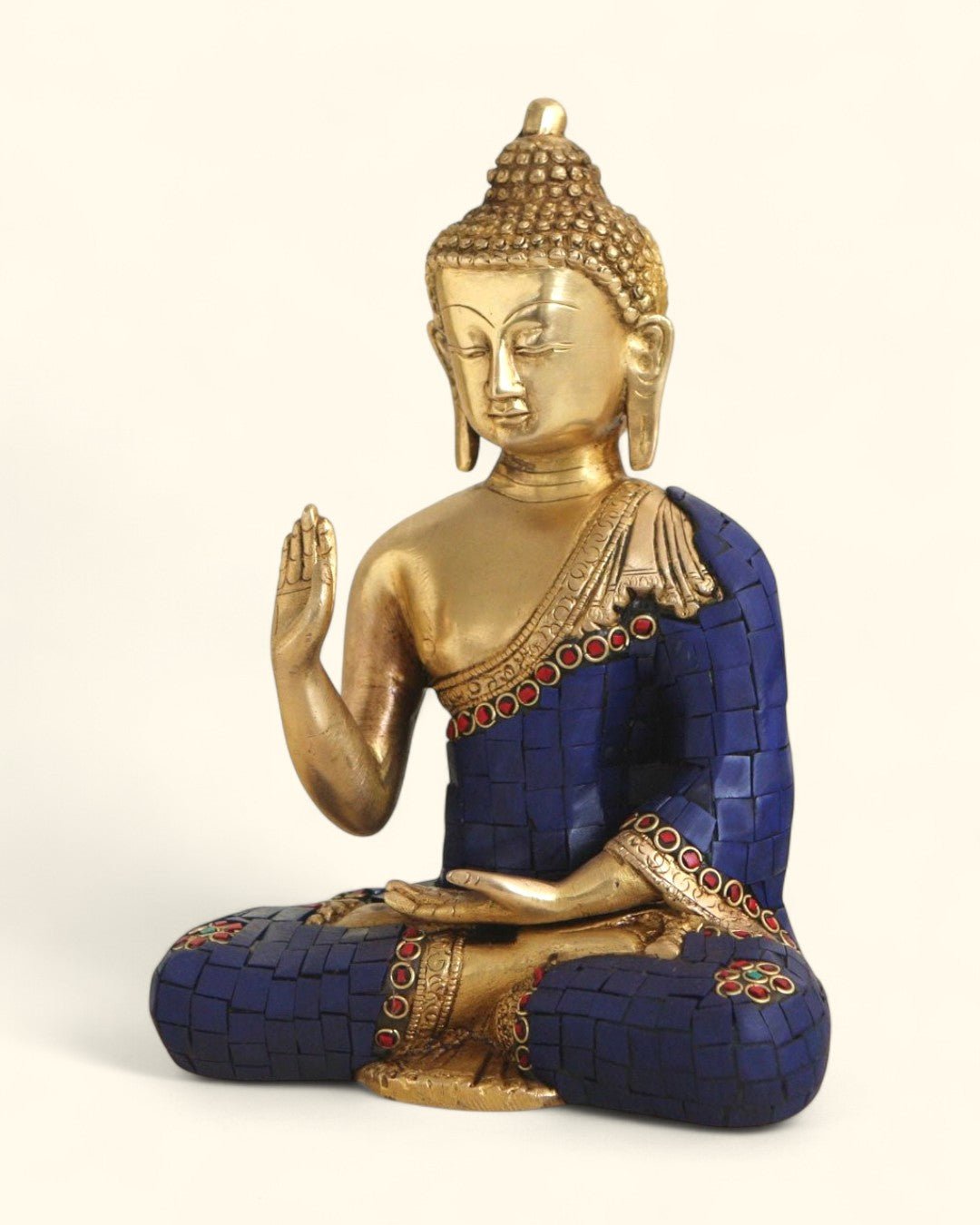 Artistic Mosaic Buddha Statue, Brass、mySite、topwebapps