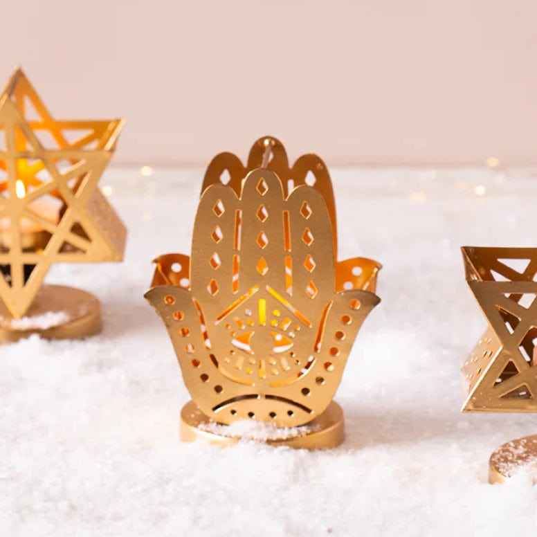 Yael Tealight Candle Holder - Hamsa、mySite、topwebapps