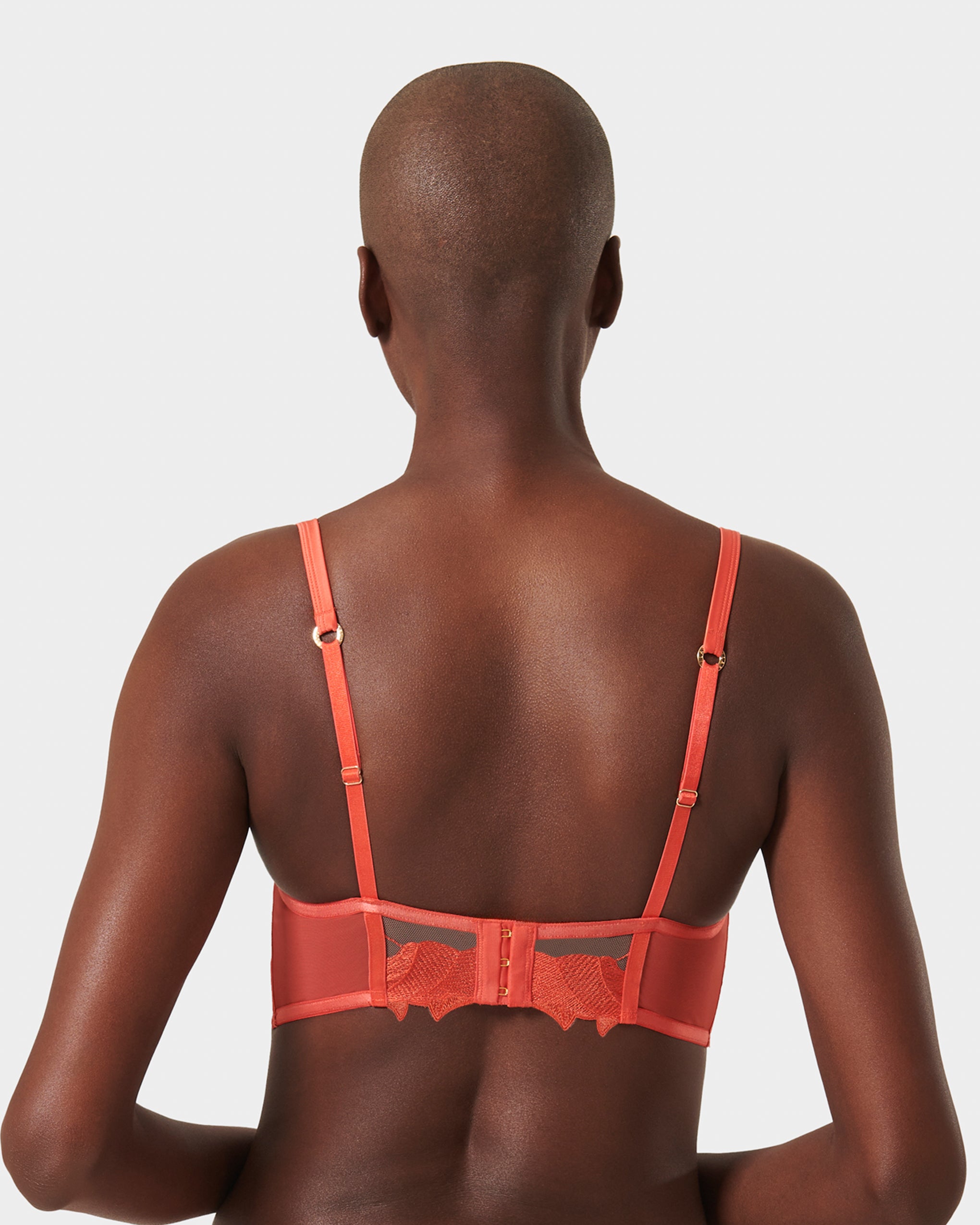 Serenity Longline Bra Coral、mySite、bengalsvssteelers