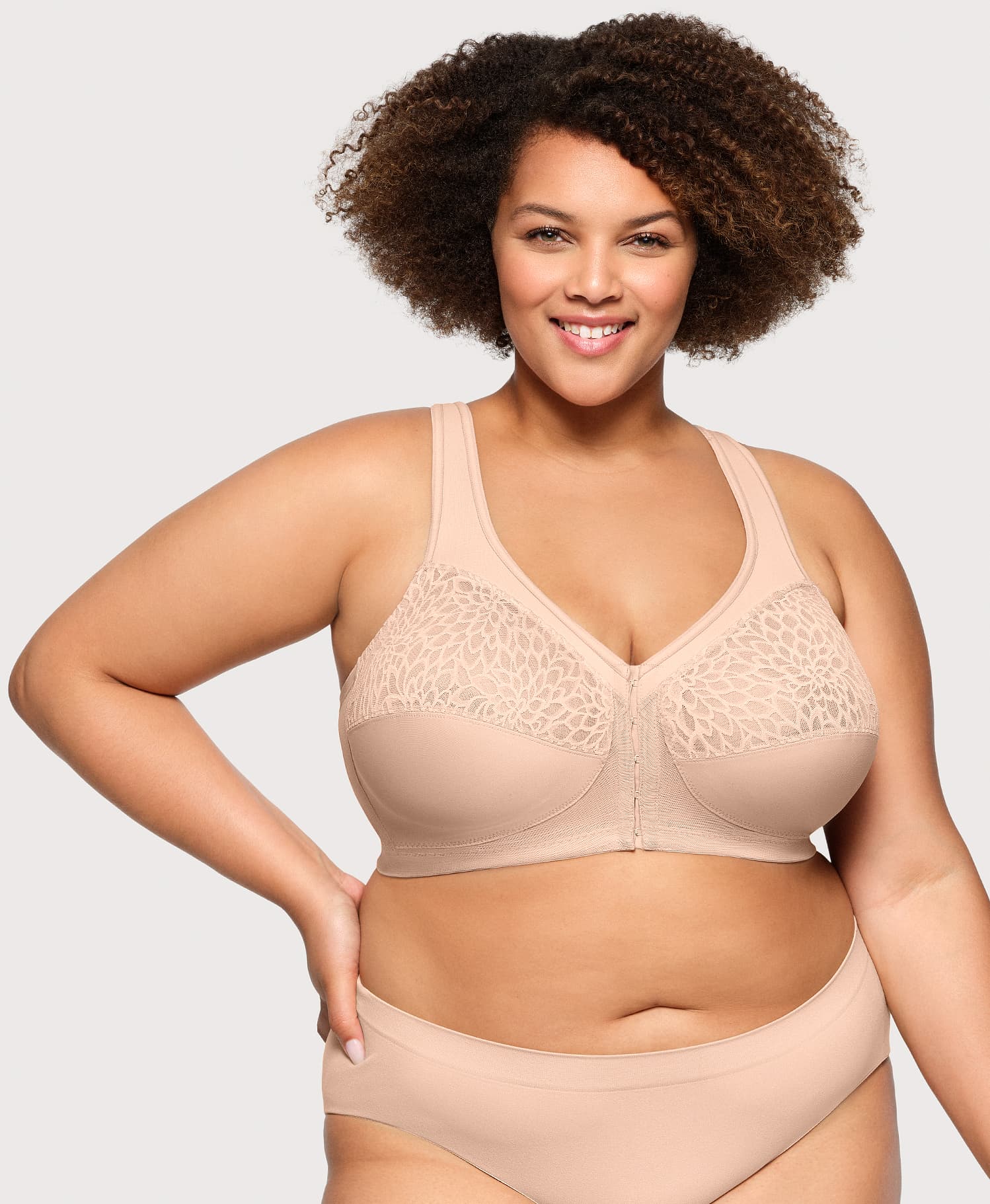  MagicLift Front-Closure Racerback Bra Cafe、mySite、justintrudeaud