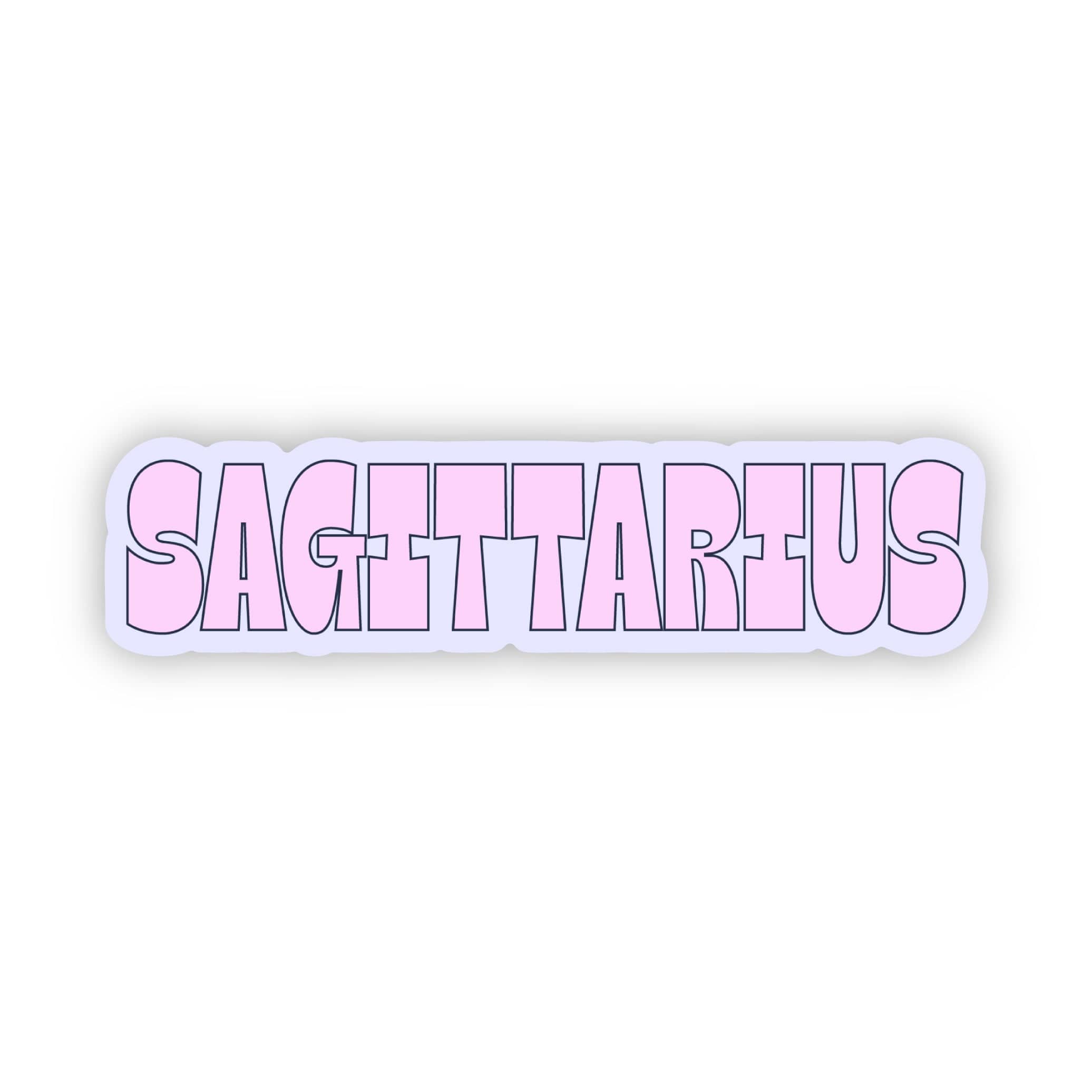  Sagittarius Lettering Sticker、mySite、elrpsem3k