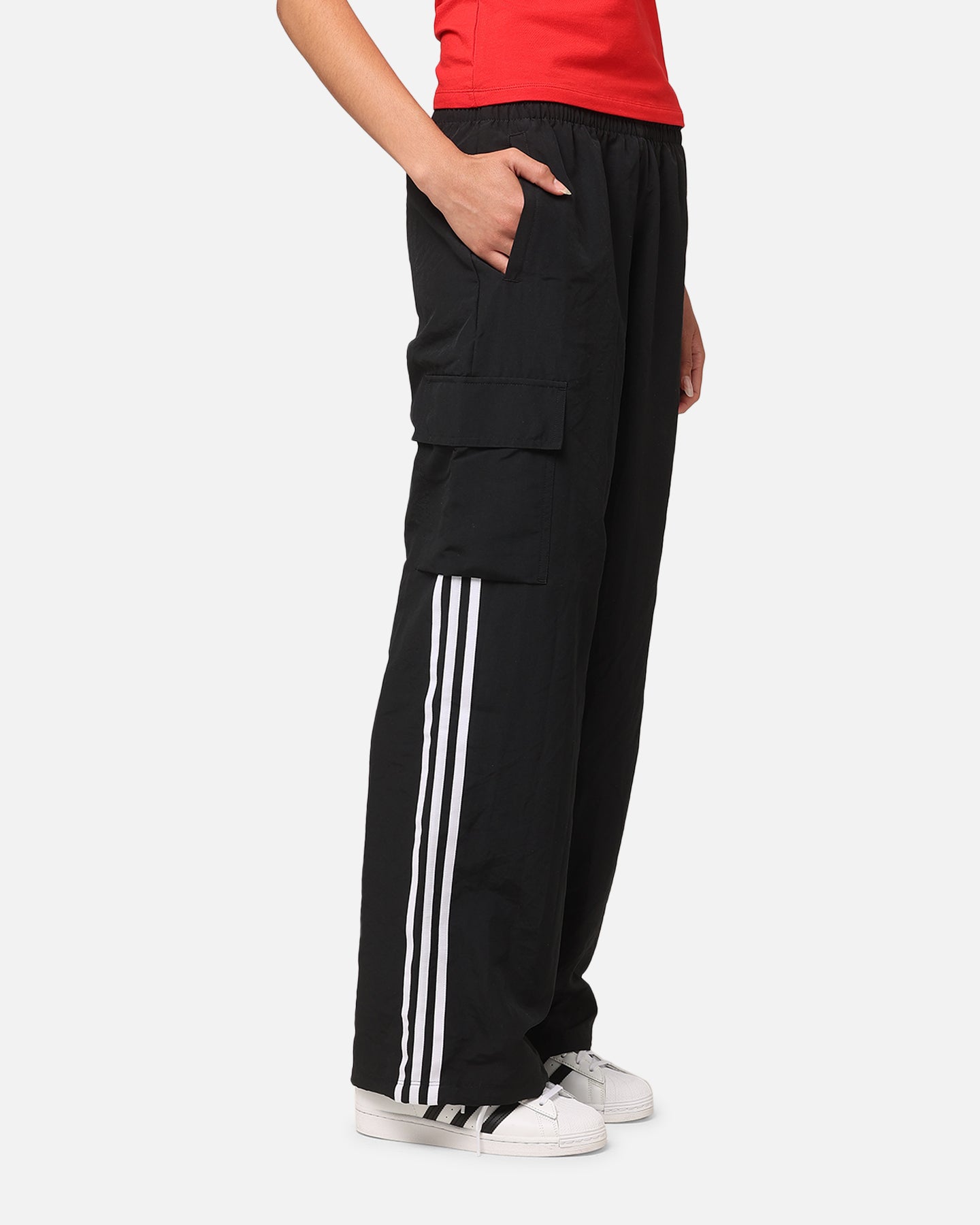 Adidas Women's 3-Stripe Cargo Pants Black、mySite、zt4zffjzw