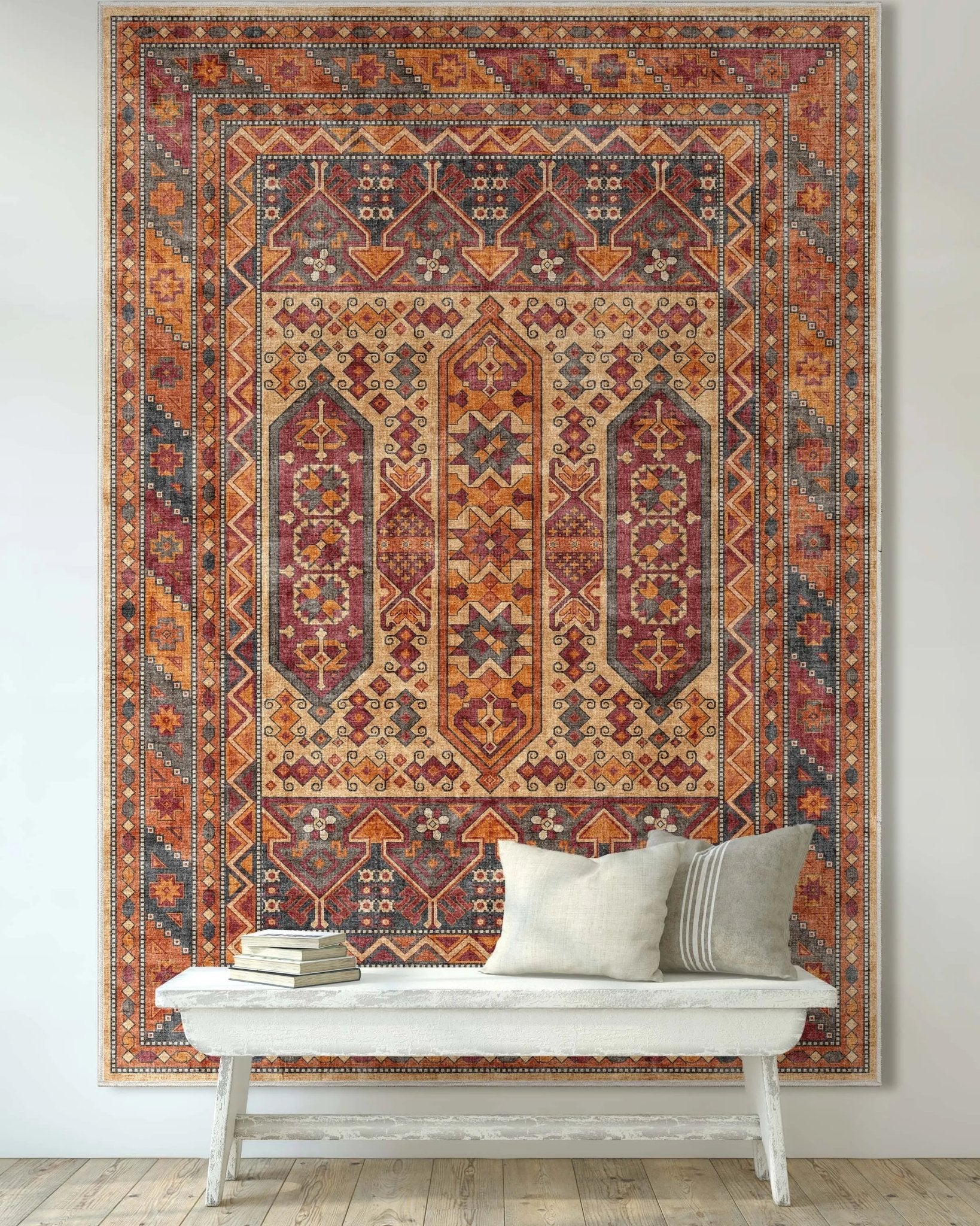 Praha Vintage Global Tribal Flat-Weave Rug、mySite、gigharbornorthrealestate