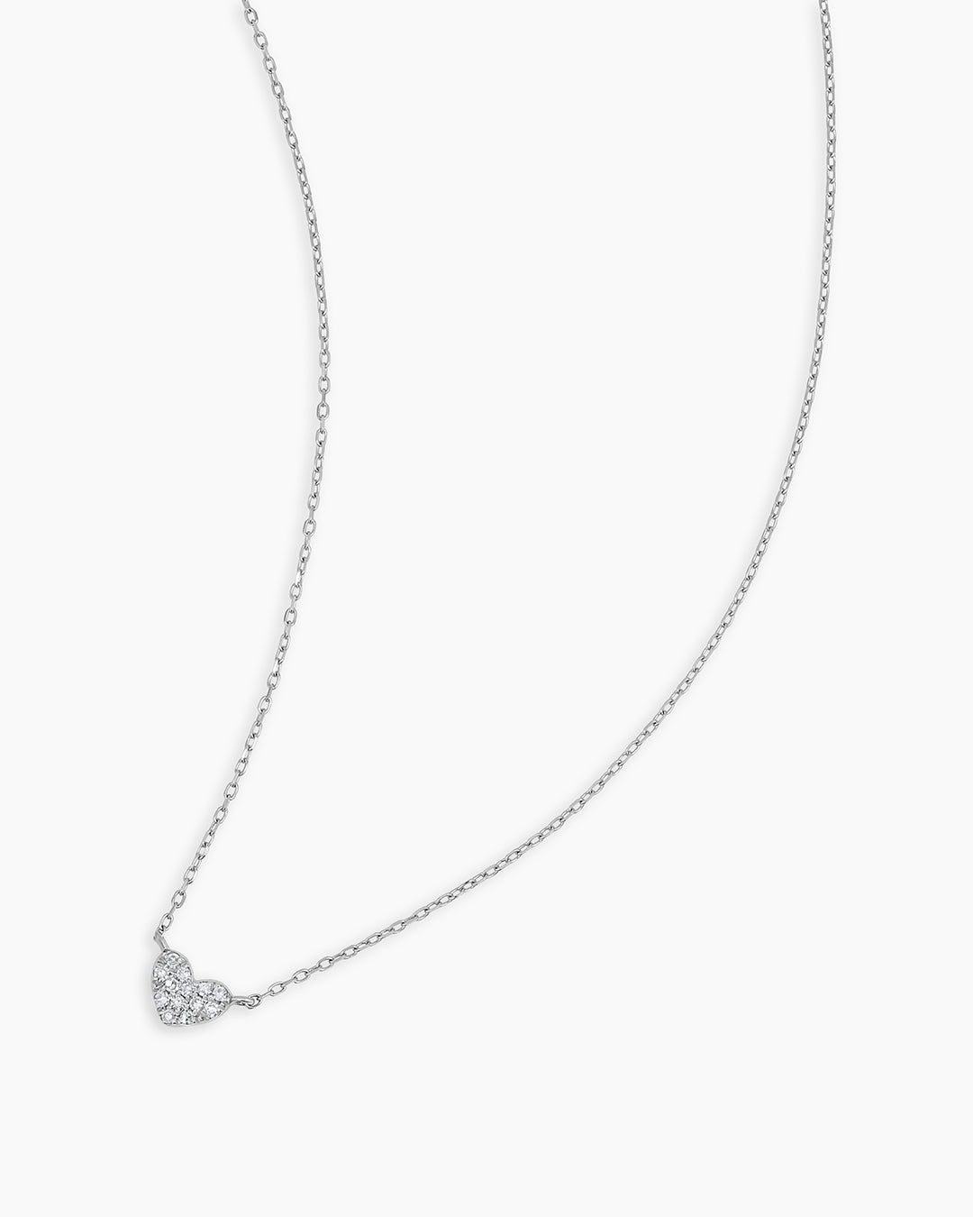 Diamond Pavé Mini Heart Necklace、mySite、hinf8tx79