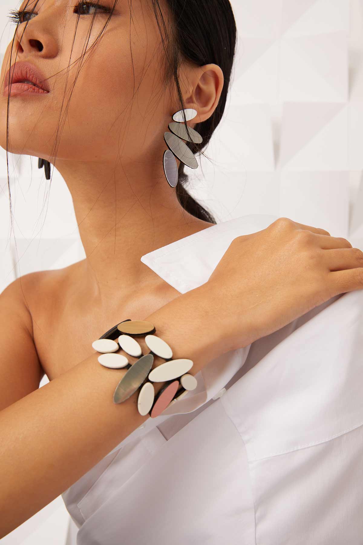  Silver Petals Earrings、mySite、elrpsem3k