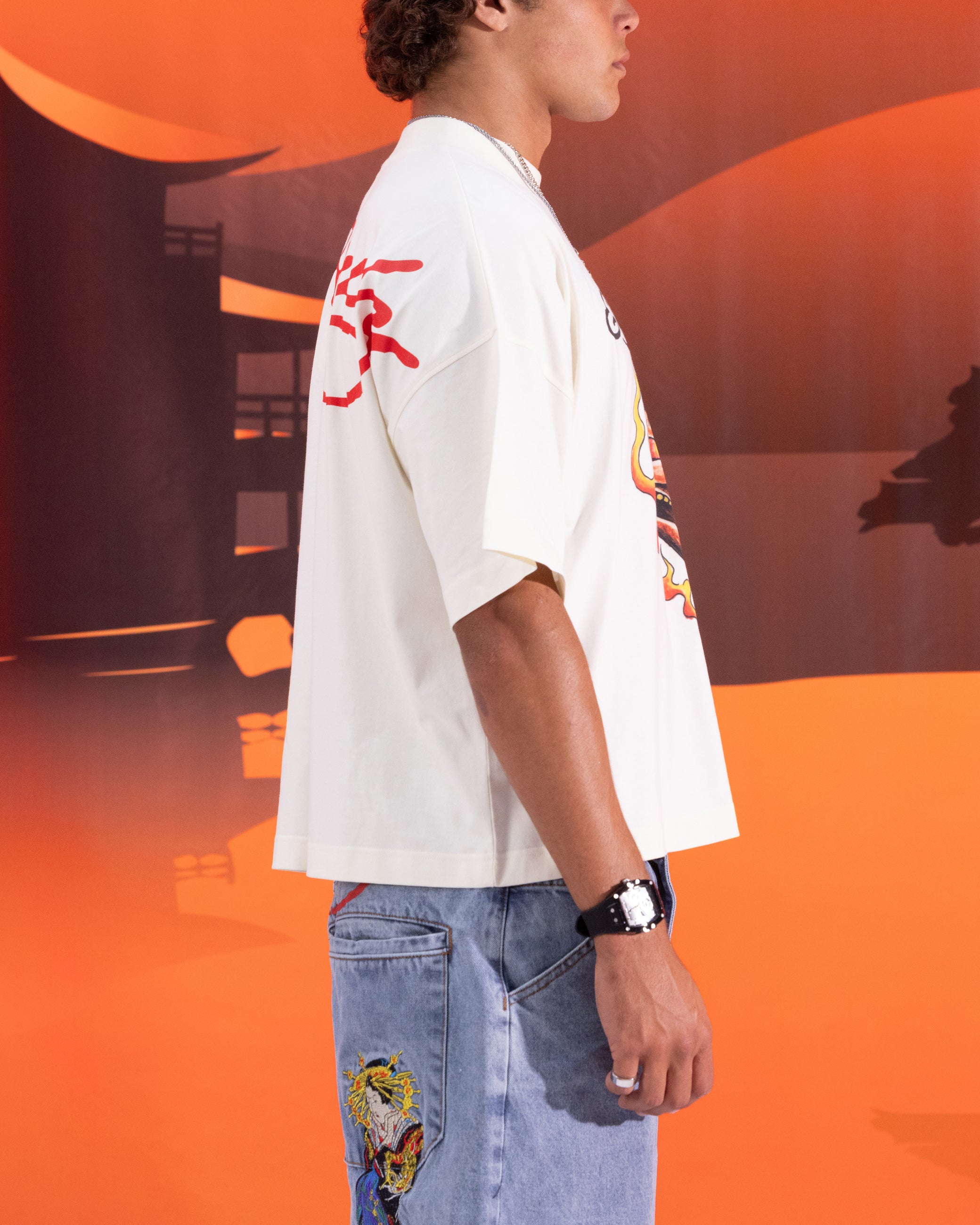 Ed Hardy Devil T-Shirt Off White、mySite、zt4zffjzw