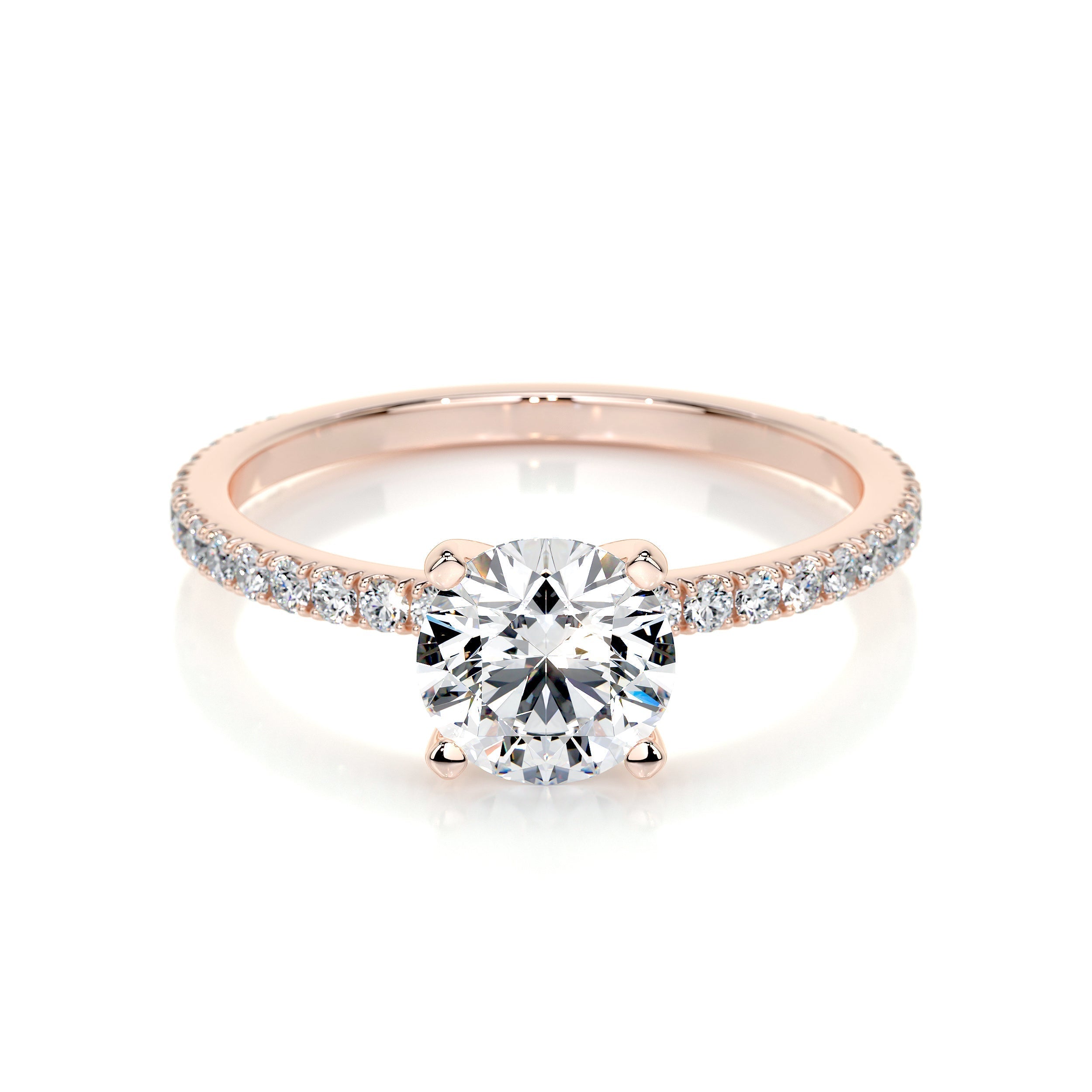 Stephanie Lab Grown Diamond Ring -14K Rose Gold (RTS)、mySite、hinf8tx79