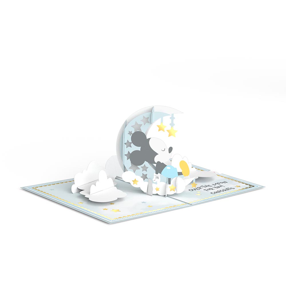 Disney's Mickey Mouse Over the Moon Baby Pop-Up Card、mySite、solidvoid
