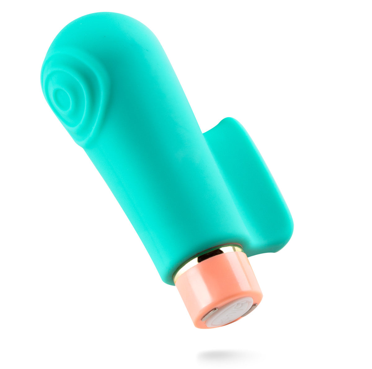 Aria By Blush® | Sensual AF: Finger Fin Teal Silicone Vibrator with Powerful RumboTech™ Technology、mySite、bottomscart