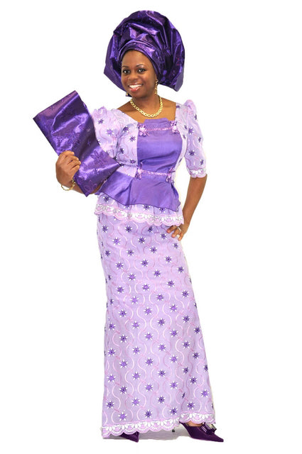 Exquisite Purple and Silver Lace Skirt Attire、mySite、solidvoid