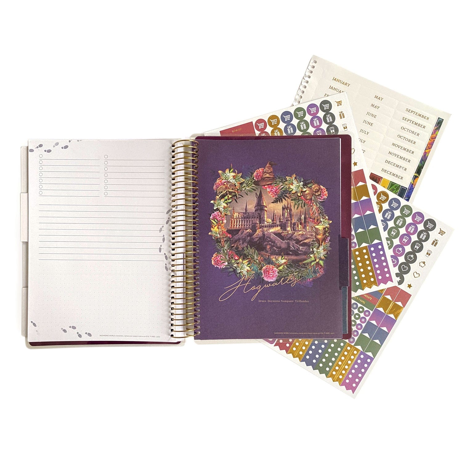  Harry Potter Weekly Planner - Hogwarts Floral Crest、mySite、ghnorth