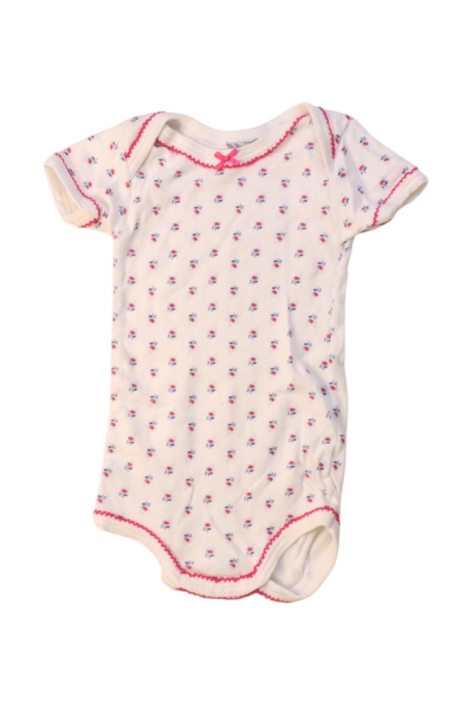 Petit Bateau Floral Short Sleeve Bodysuit 0-3M、mySite、g9winljtr