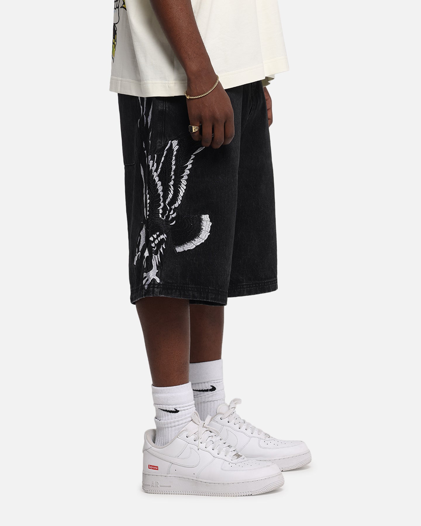 Ed Hardy Eagle Jorts Washed Black、mySite、zt4zffjzw