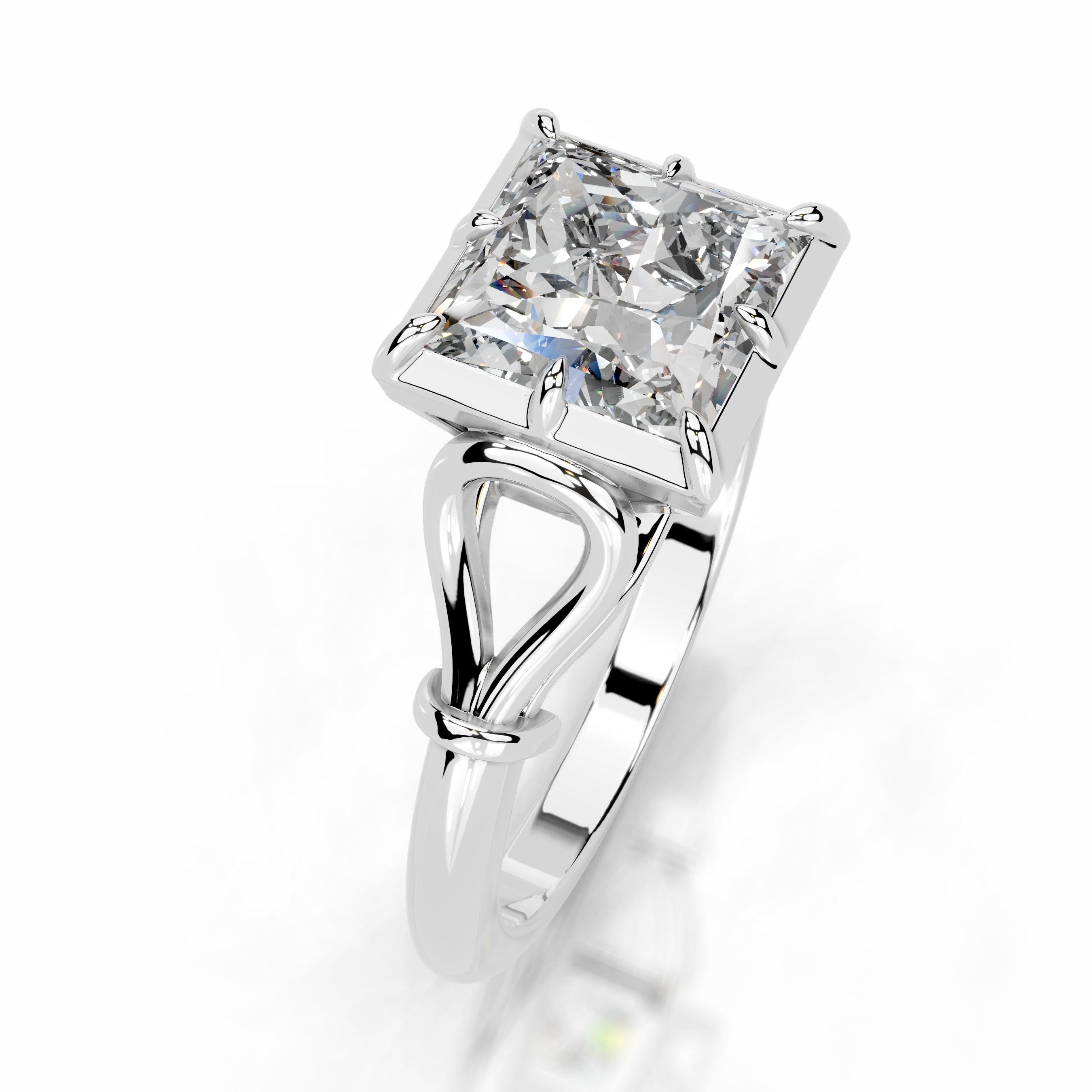 Estrella Lab Grown Diamond Ring - 18K White Gold、mySite、hinf8tx79