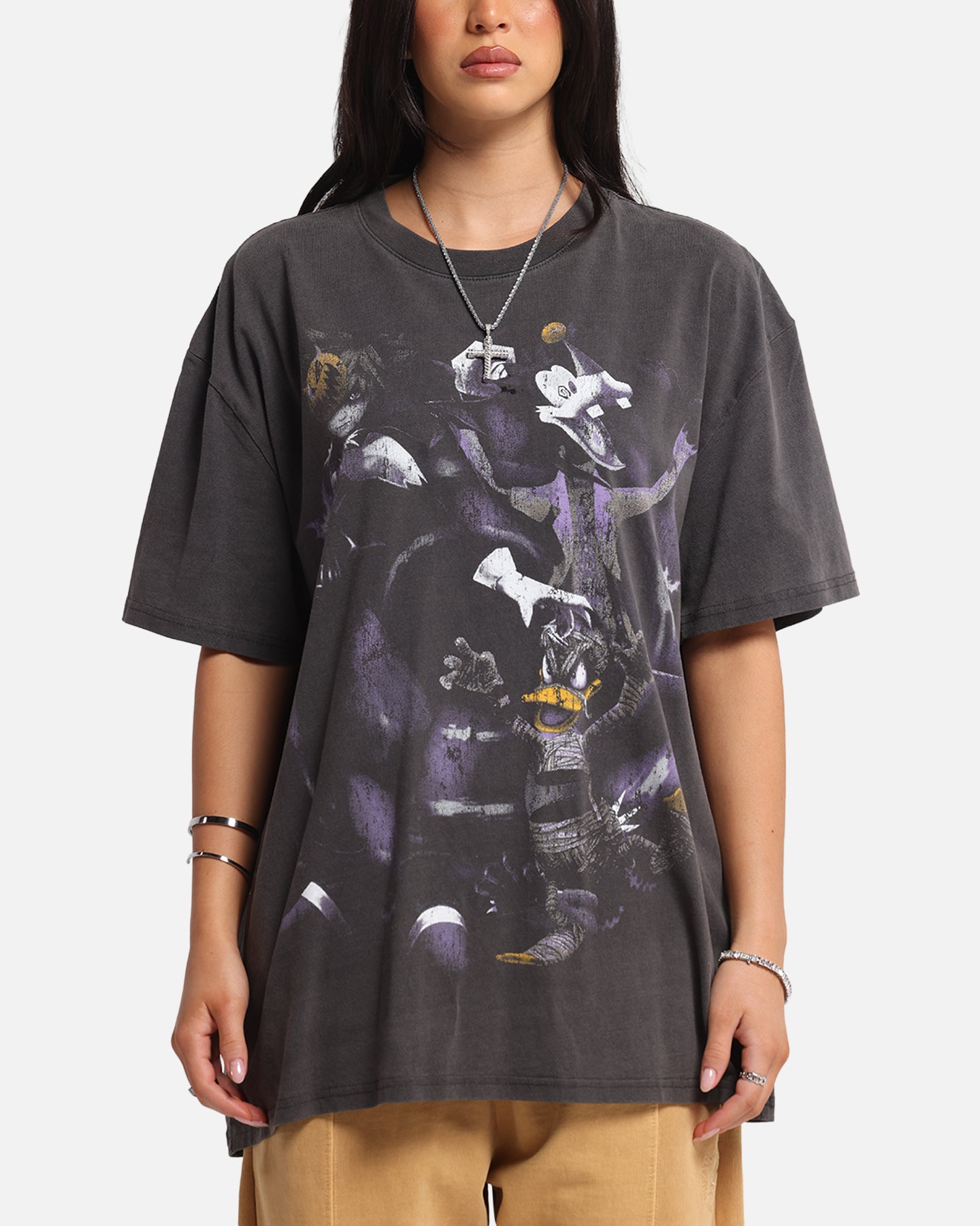 Goat Crew Disney Kingdom Hearts Halloween Town Heavy T-Shirt Black Wash、mySite、zt4zffjzw
