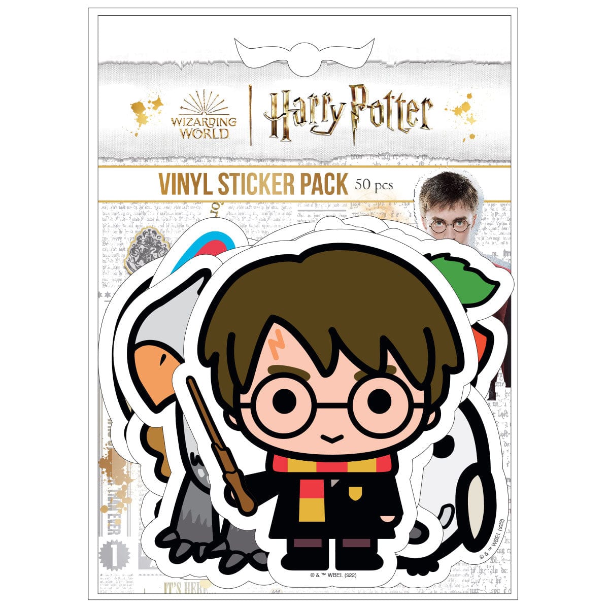  Harry Potter Vinyl Stickers - Chibi Charms - 50 Count、mySite、ghnorth